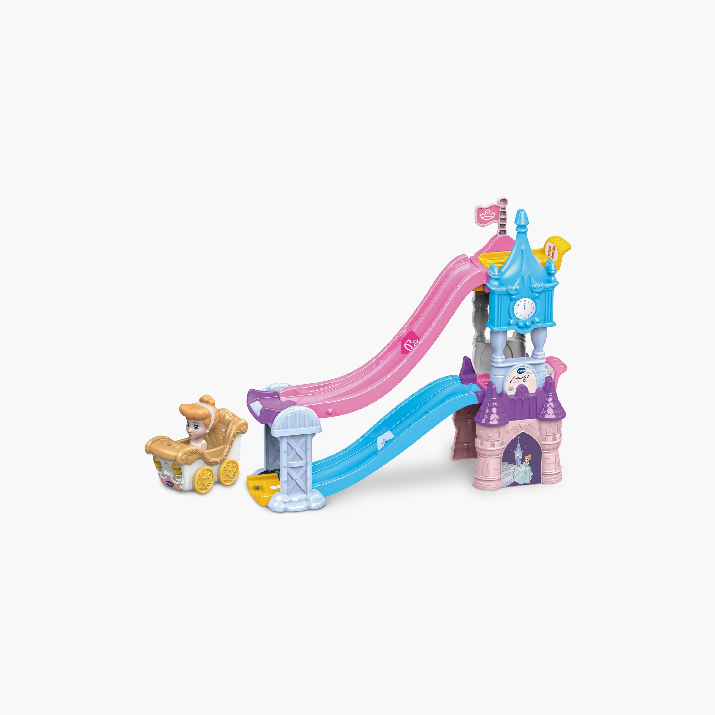 Vtech Disney Toot-Toot Drivers Enchanted Castle Slide Playset-toys-playvehicles-vehicleplaysets-image-1