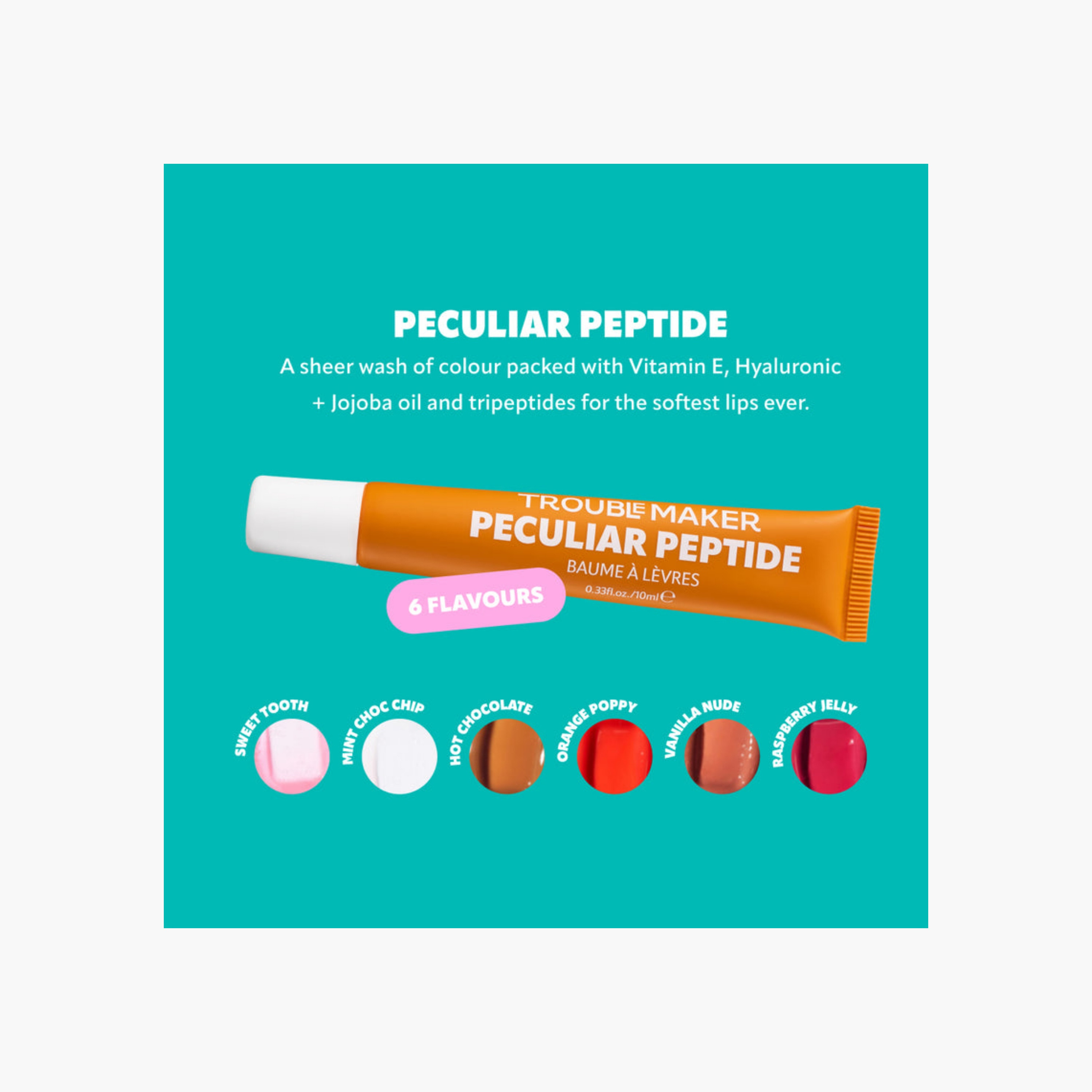 Trouble Maker Peptide Lip Balm 3ml-beautyandpersonalcare-makeup-lips-lipglossesandbalms-image-2