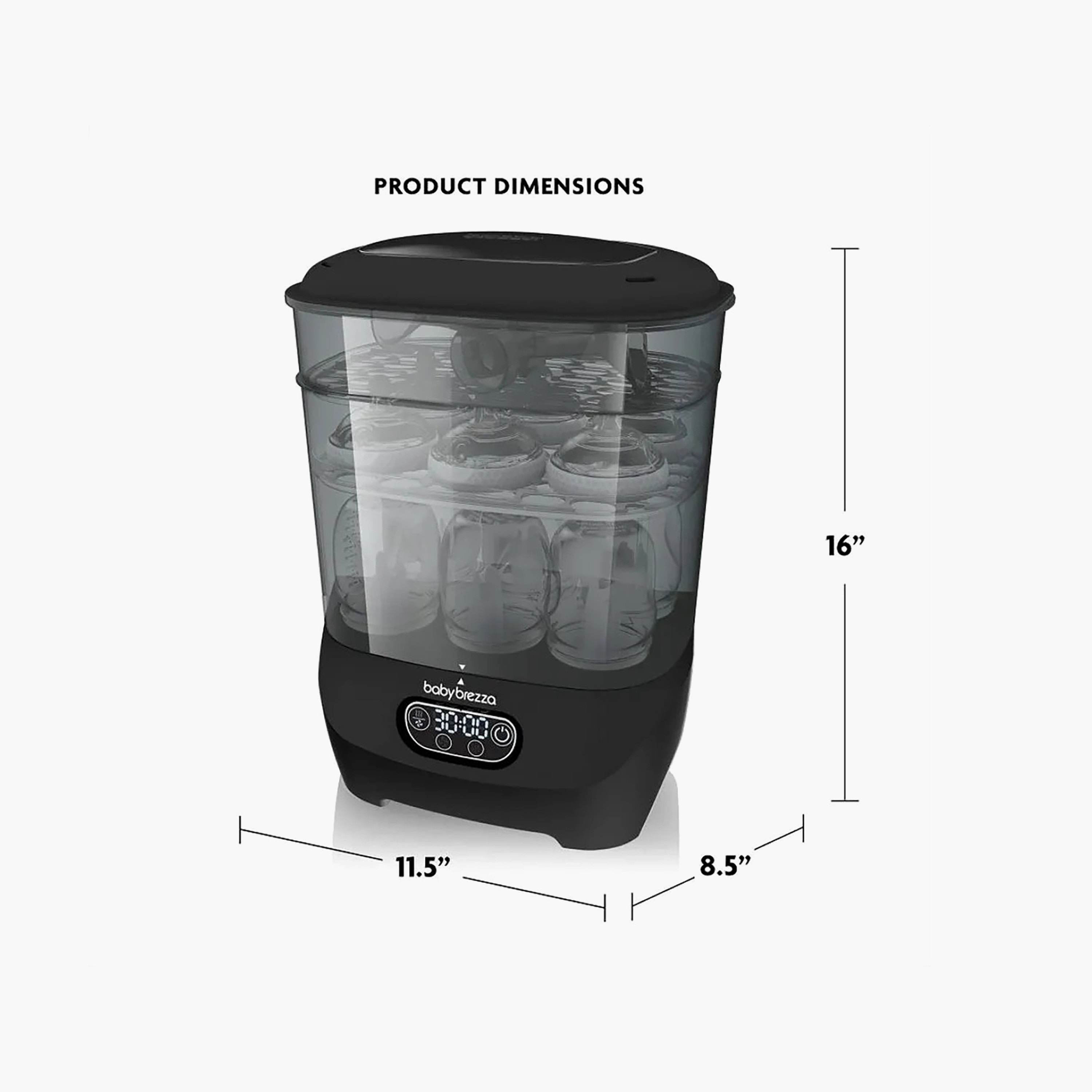 Baby Brezza Sterilizer with LCD Control Panel-baby-feeding-sterilizersandwarmers-image-9