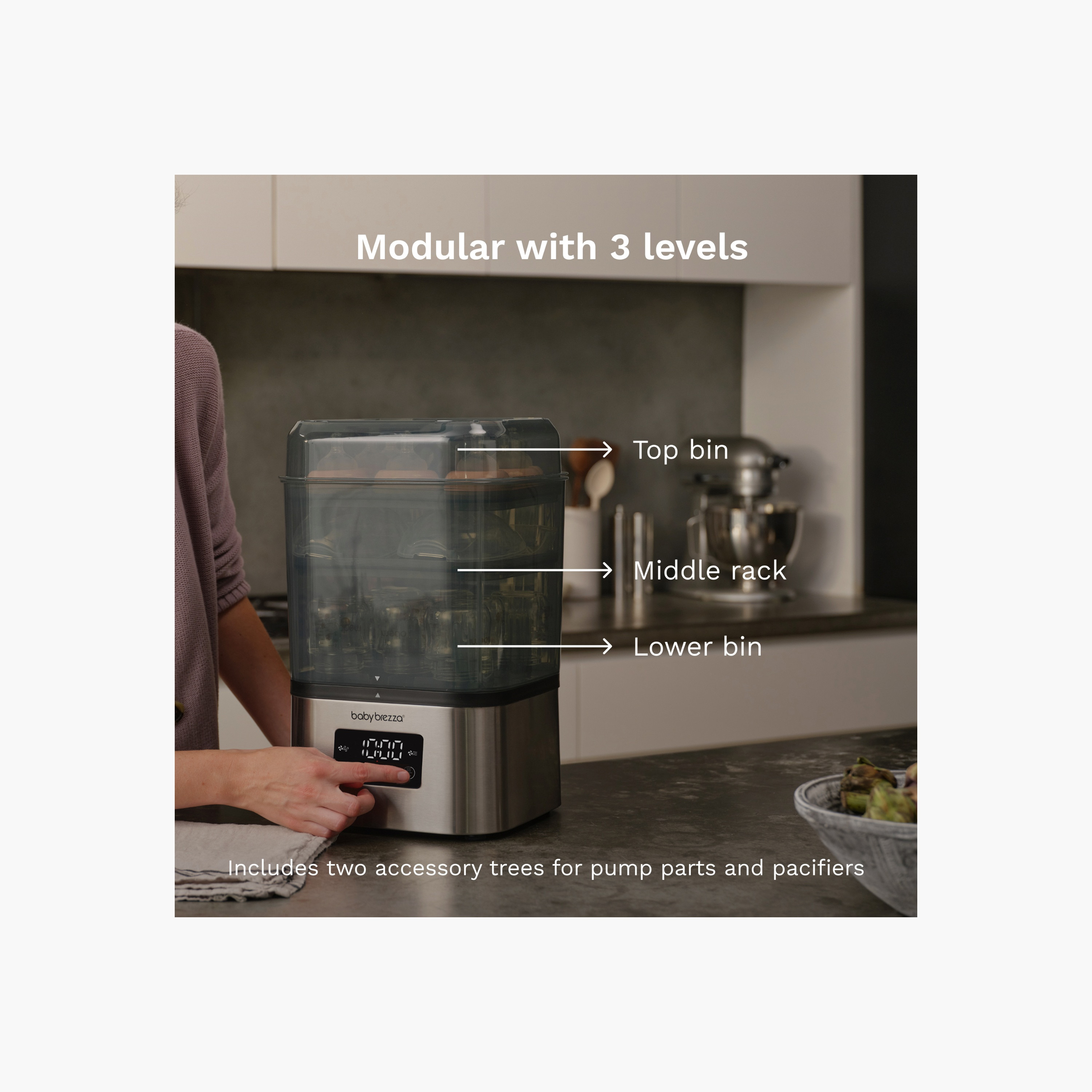 Baby Brezza SuperQuick Baby Sterilizer with Dryer, 8 Bottles-PROMO_BS_AE_EXCLUSION_100626-image-7
