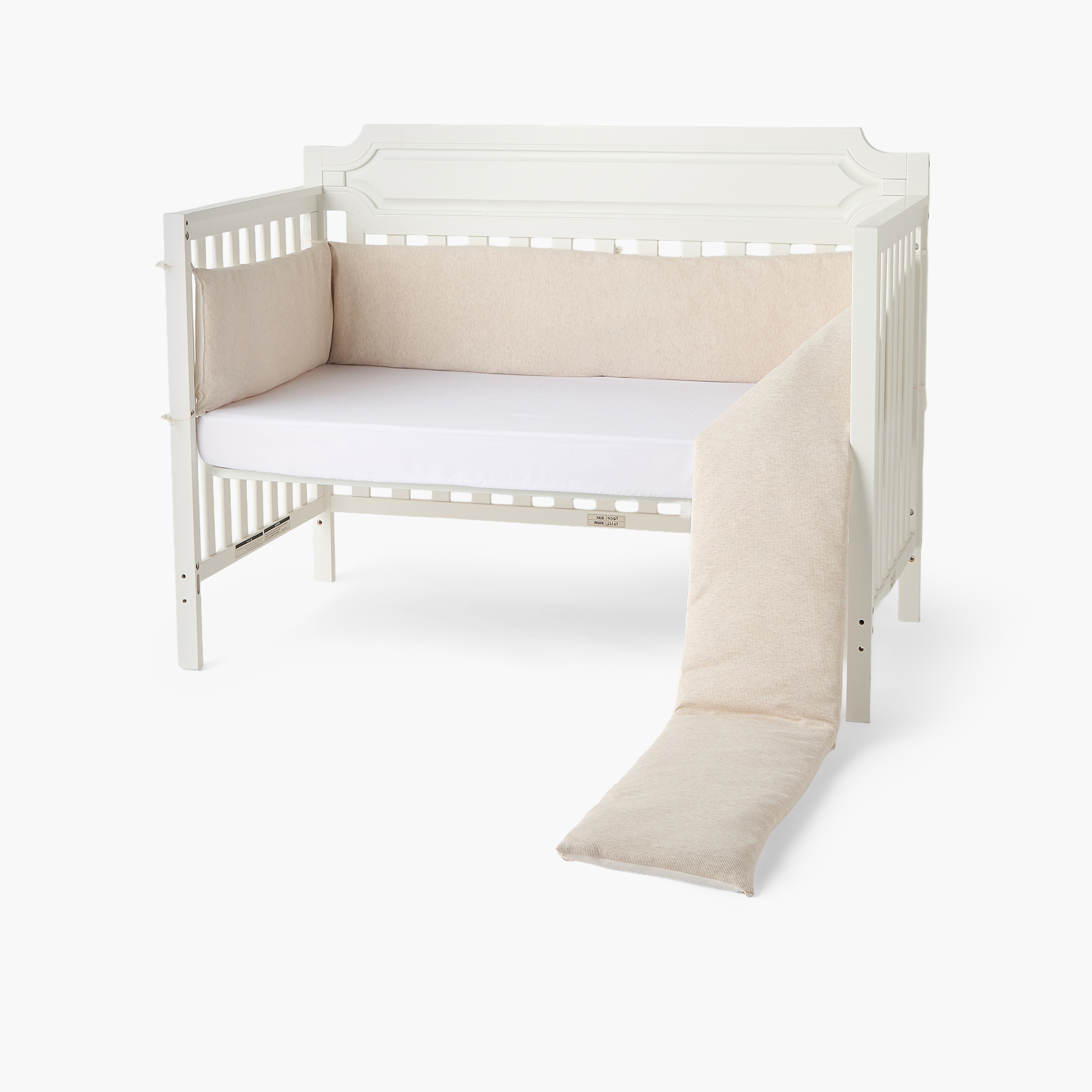 Juniors Waffle Cot Bumper-baby-nursery-babybedding-image-1