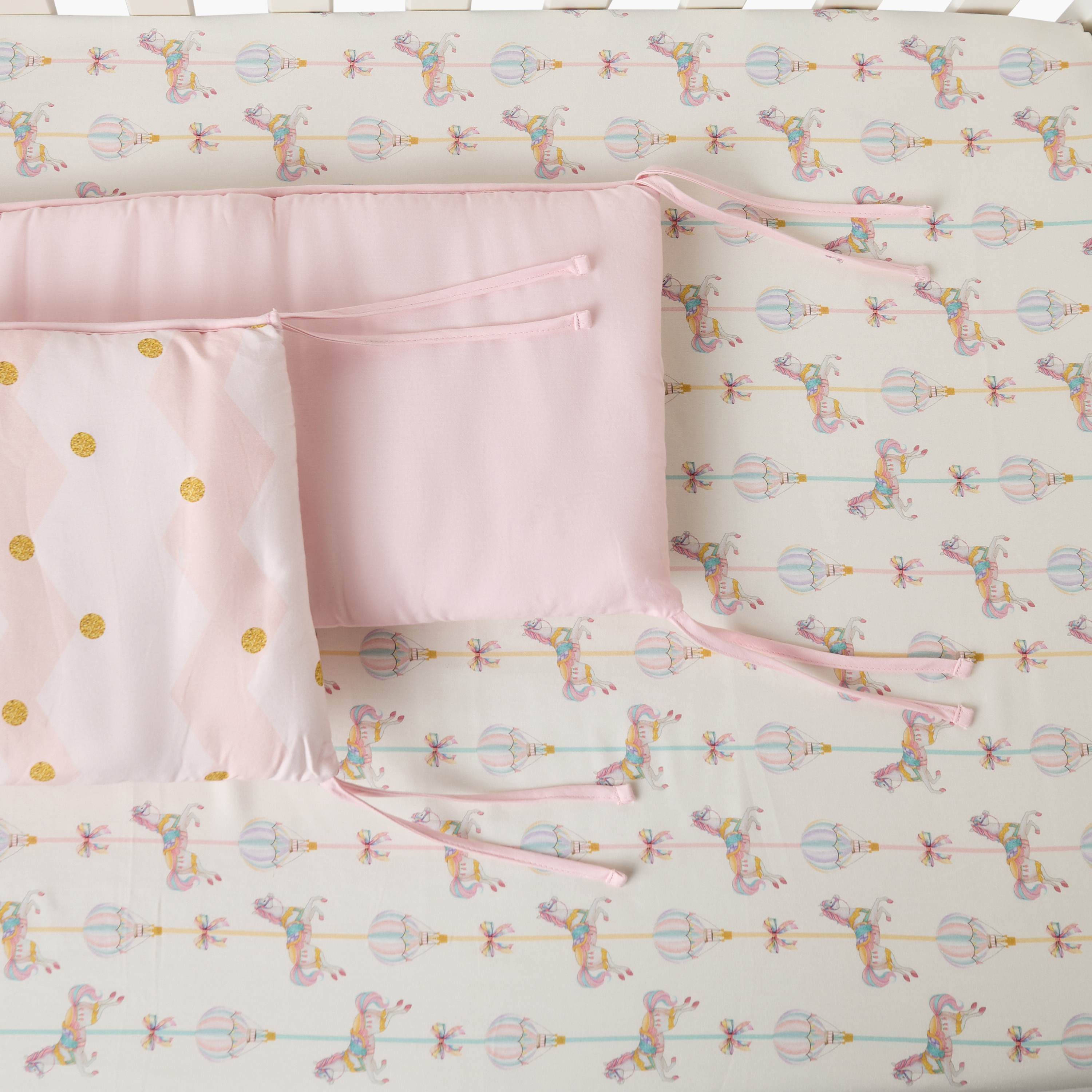 طقم مفروشات سرير أطفال قطن 4 قطع من جونيورز - 90x130 سم-baby-nursery-babybedding-image-10