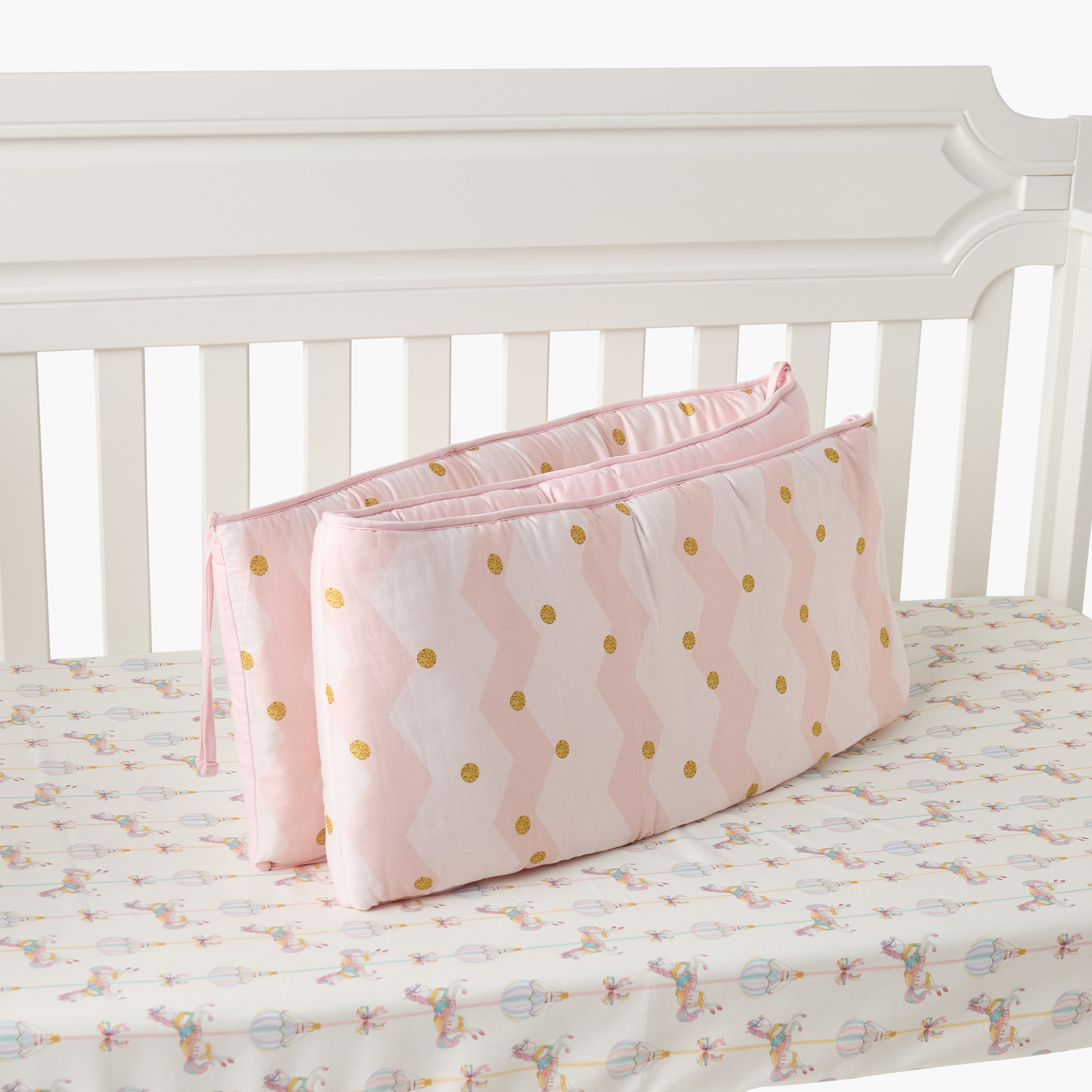 طقم مفروشات سرير أطفال قطن 4 قطع من جونيورز - 90x130 سم-baby-nursery-babybedding-image-11
