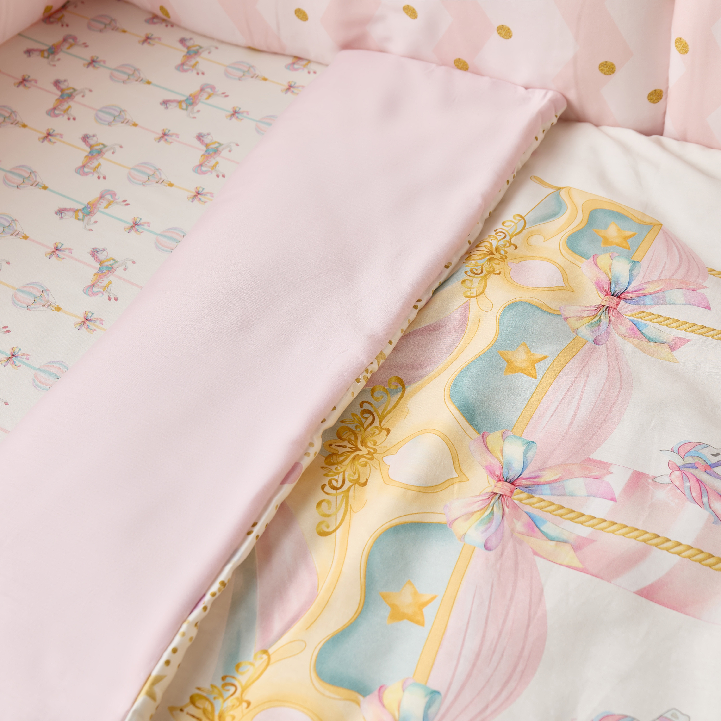 طقم مفروشات سرير أطفال قطن 4 قطع من جونيورز - 90x130 سم-baby-nursery-babybedding-image-12