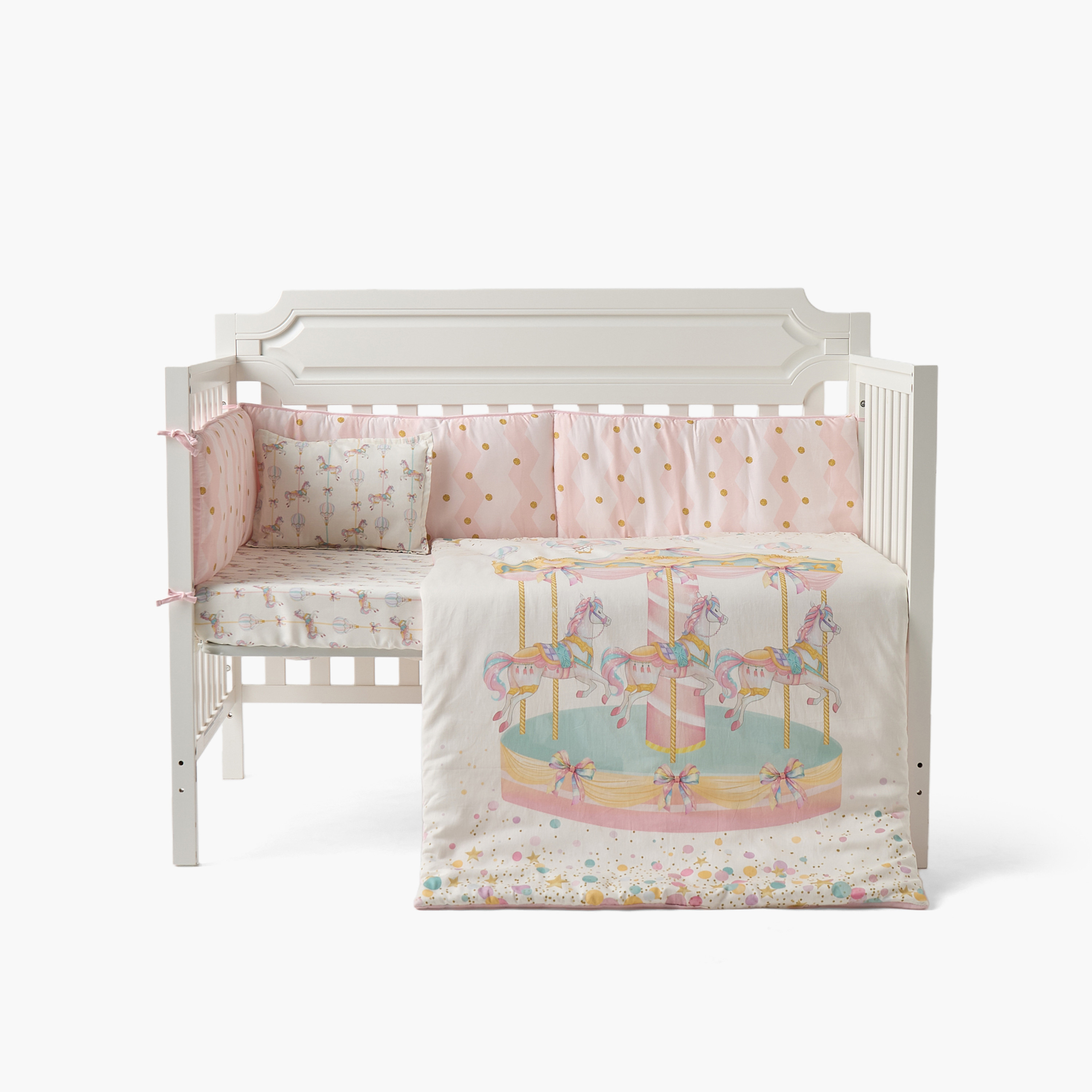 طقم مفروشات سرير أطفال قطن 4 قطع من جونيورز - 90x130 سم-baby-nursery-babybedding-image-5