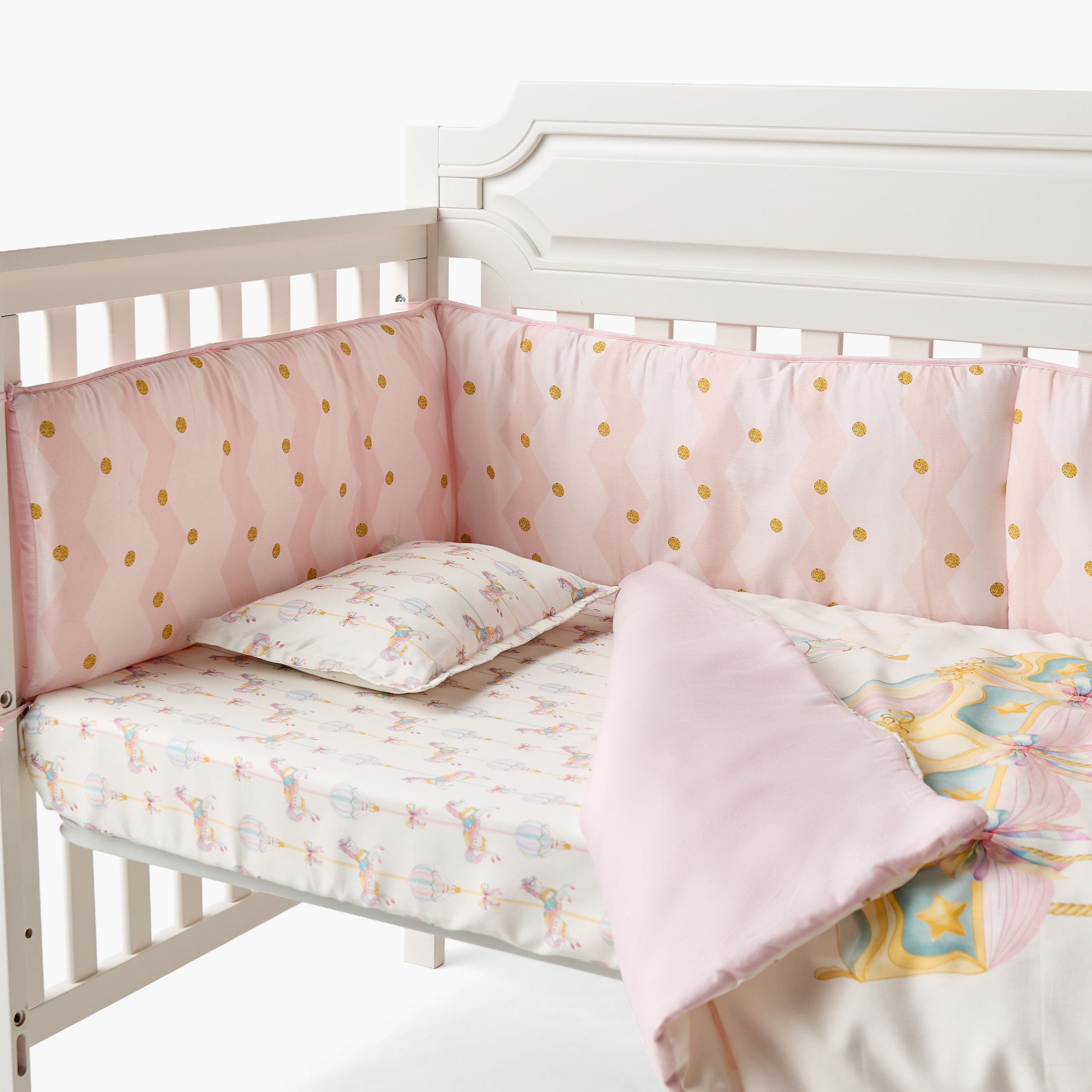 طقم مفروشات سرير أطفال قطن 4 قطع من جونيورز - 90x130 سم-baby-nursery-babybedding-image-6
