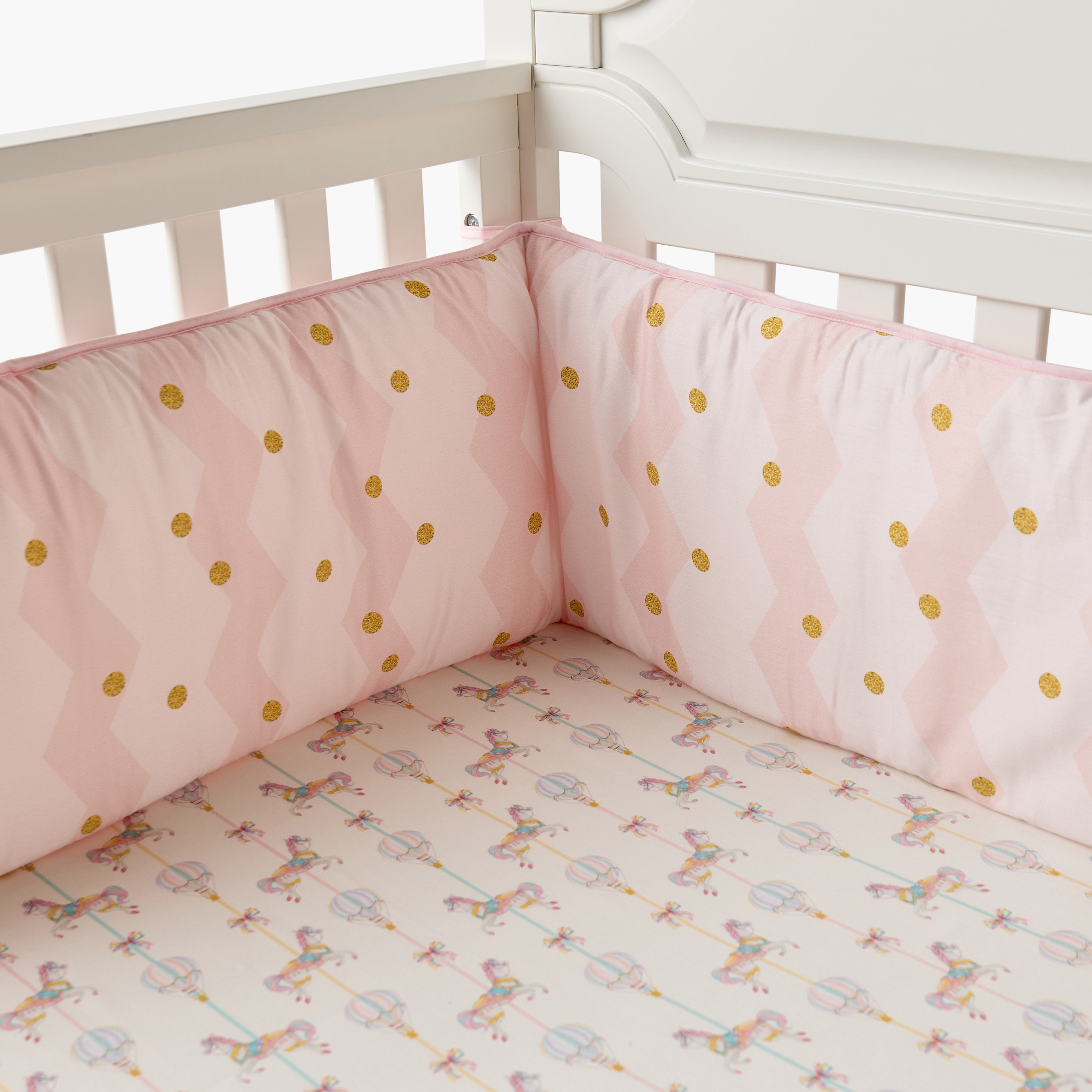 طقم مفروشات سرير أطفال قطن 4 قطع من جونيورز - 90x130 سم-baby-nursery-babybedding-image-8