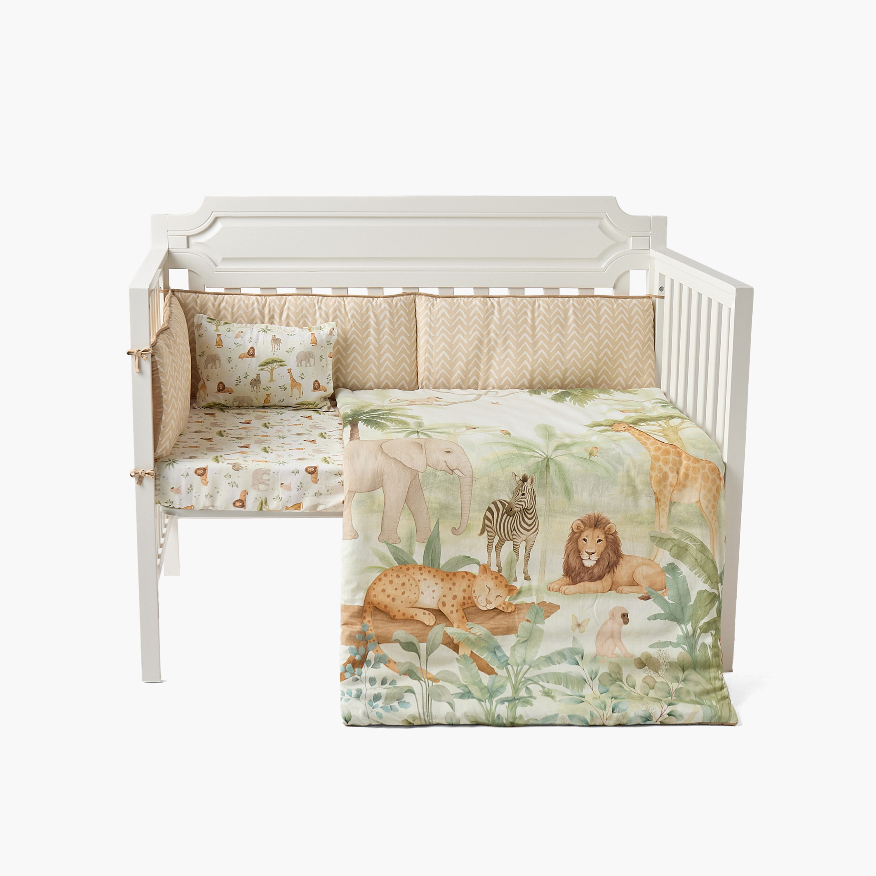 طقم مفروشات سرير أطفال قطن 4 قطع من جونيورز - 90x130 سم-baby-nursery-babybedding-image-5
