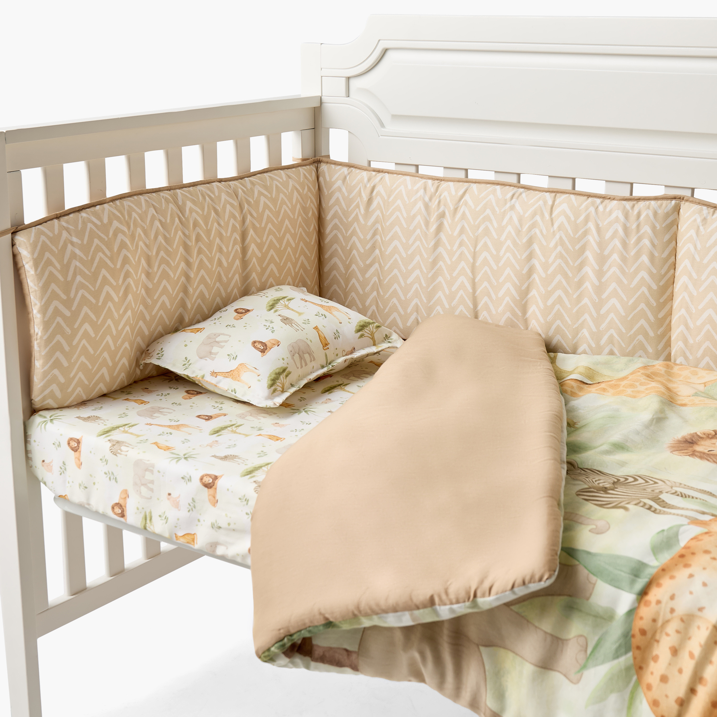 طقم مفروشات سرير أطفال قطن 4 قطع من جونيورز - 90x130 سم-baby-nursery-babybedding-image-6