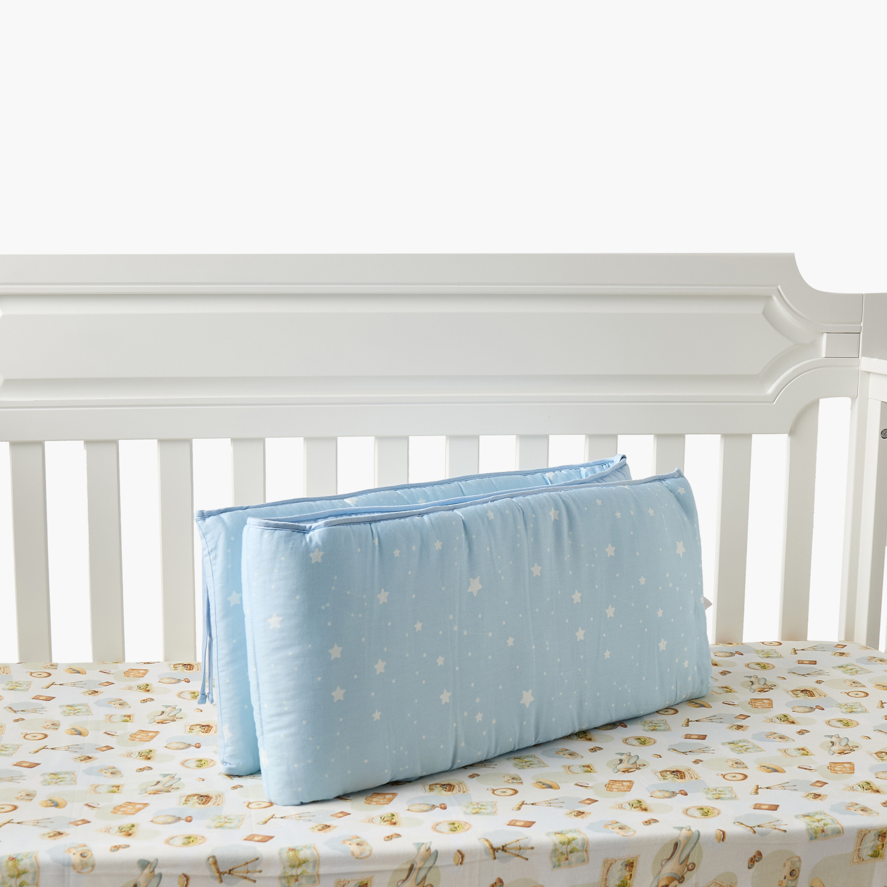 طقم مفروشات سرير أطفال قطن 4 قطع من جونيورز - 90x130 سم-baby-nursery-babybedding-image-11