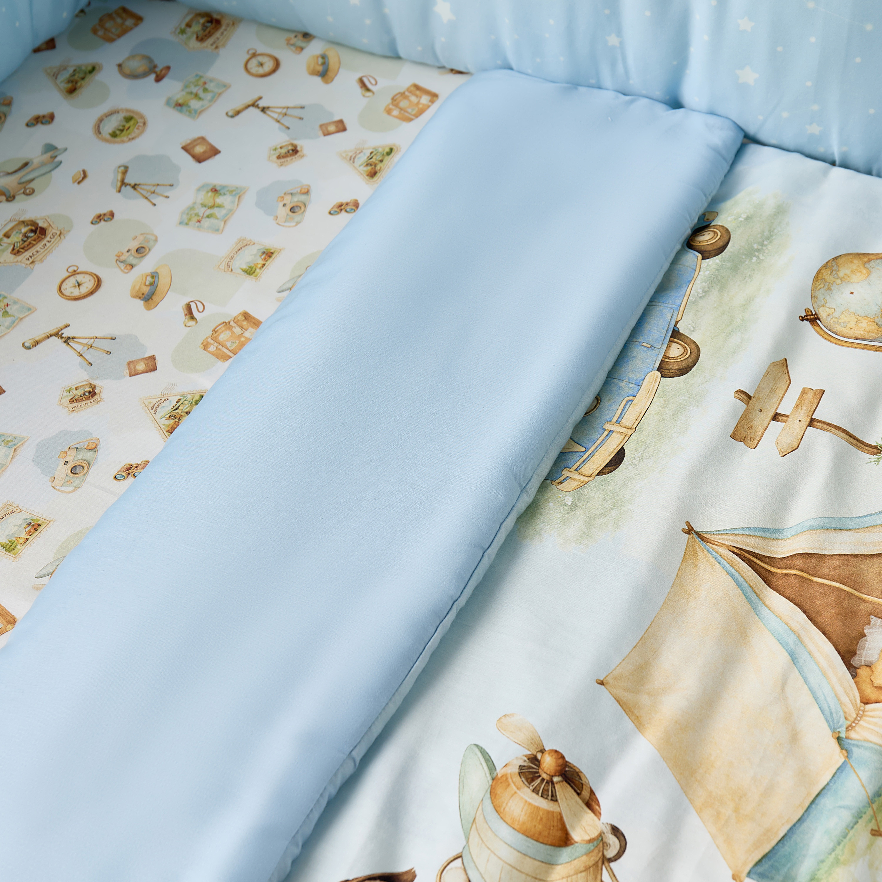 طقم مفروشات سرير أطفال قطن 4 قطع من جونيورز - 90x130 سم-baby-nursery-babybedding-image-12