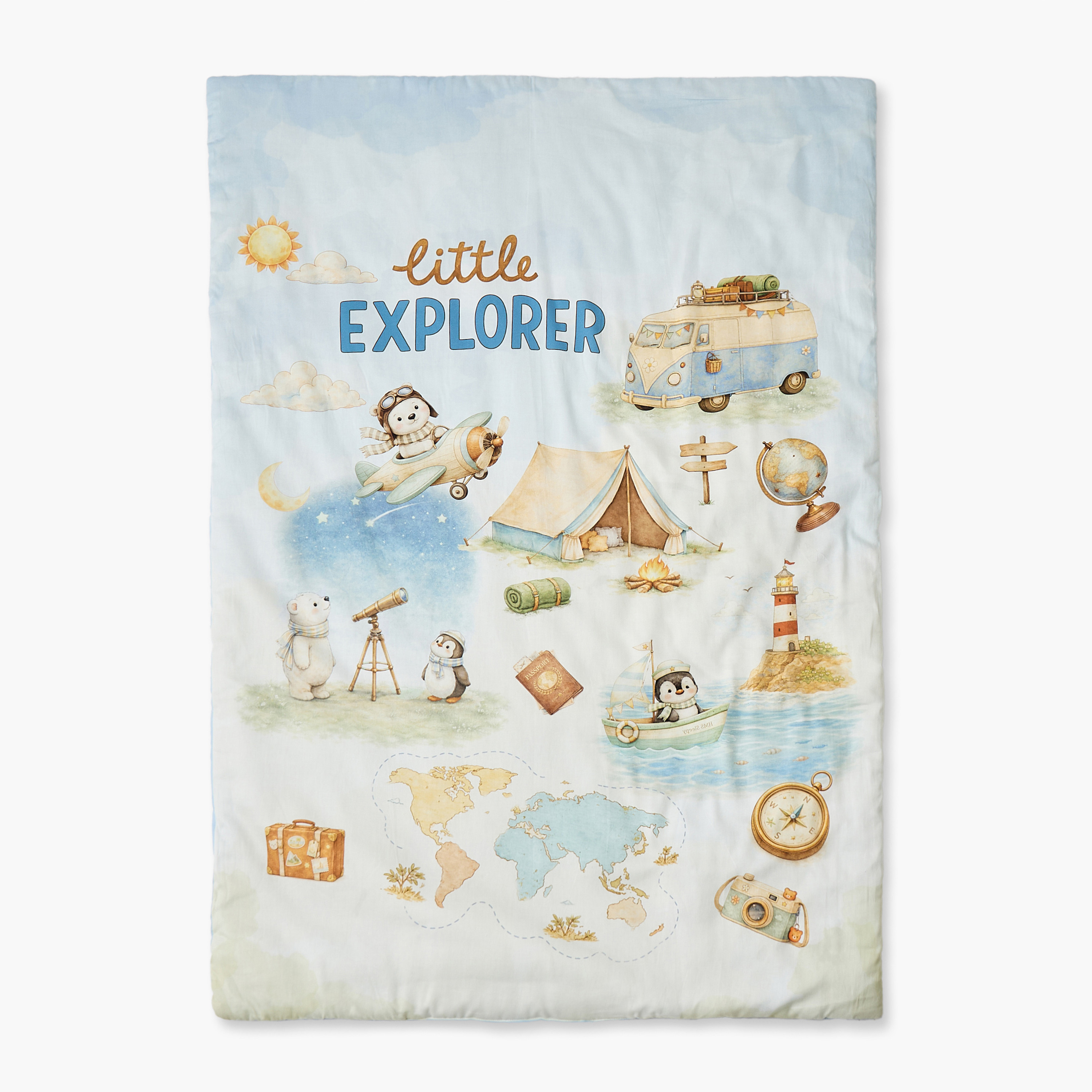 طقم مفروشات سرير أطفال قطن 4 قطع من جونيورز - 90x130 سم-baby-nursery-babybedding-image-3