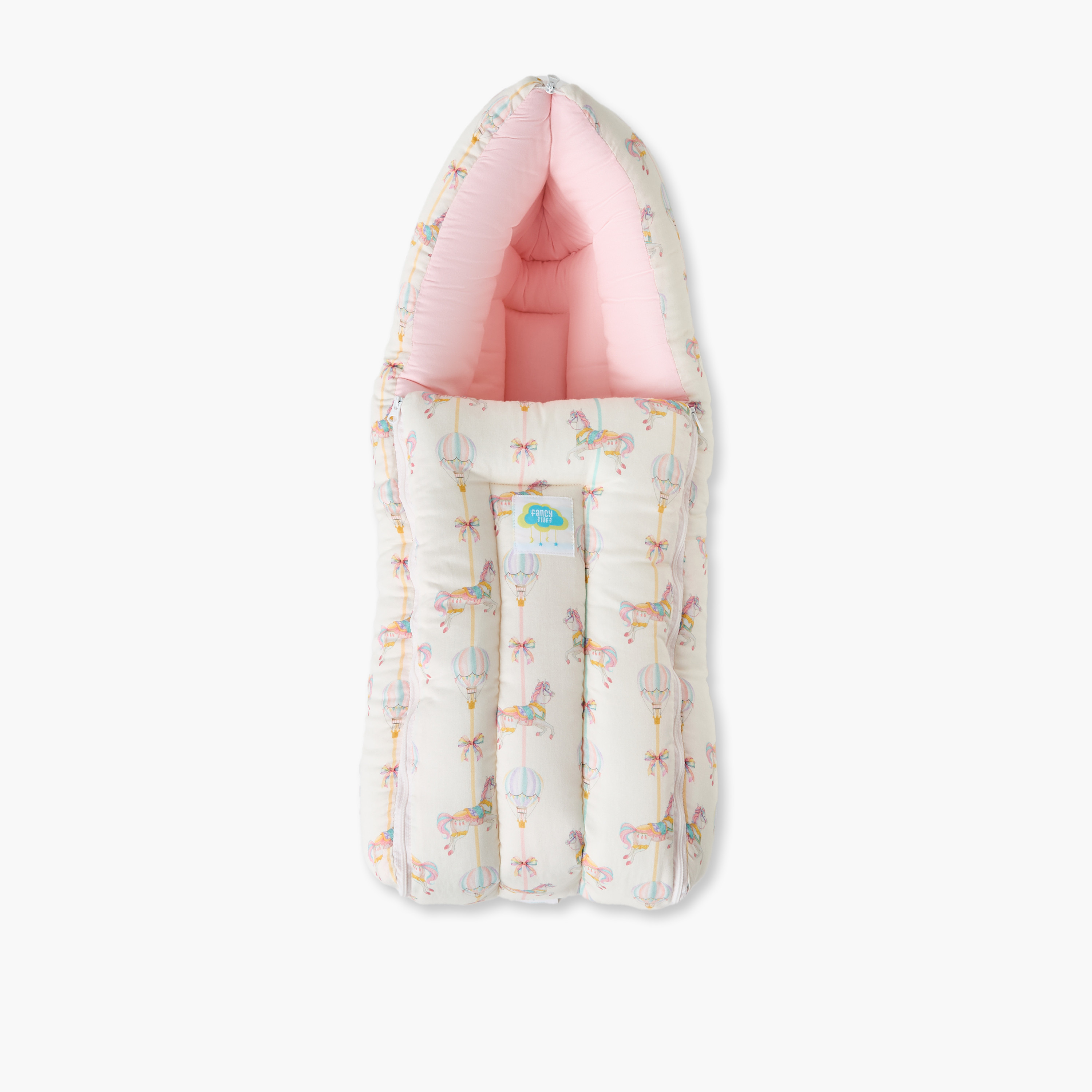 عش أطفال قطني مضاد للحساسية من جونيورز - 66x30 سم-baby-nursery-blanketsandswaddles-swaddlesandsleepingbags-image-1