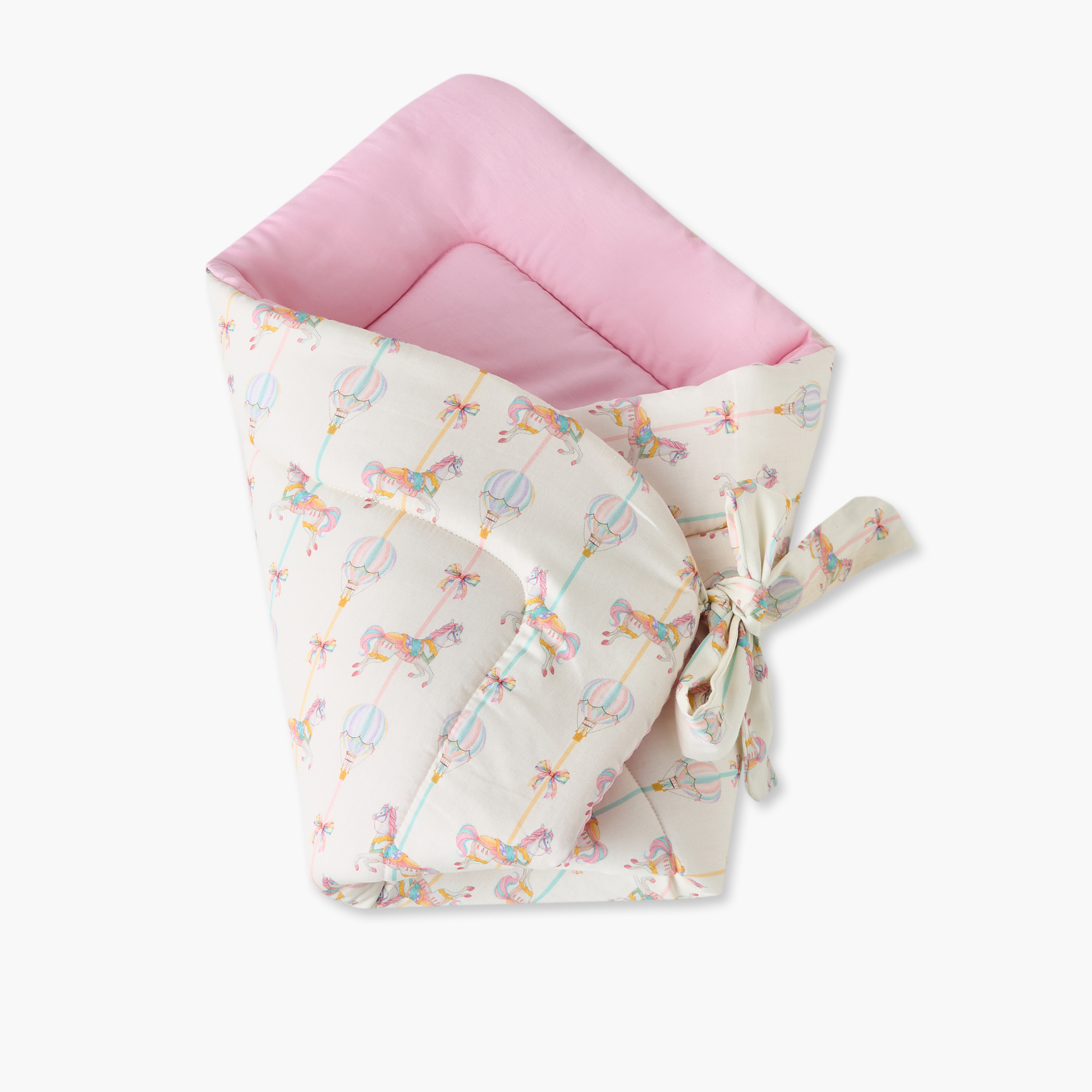 قماط أطفال قطن مضاد للحساسية من جونيورز - 72 × 72 سم-baby-nursery-blanketsandswaddles-swaddlesandsleepingbags-image-1