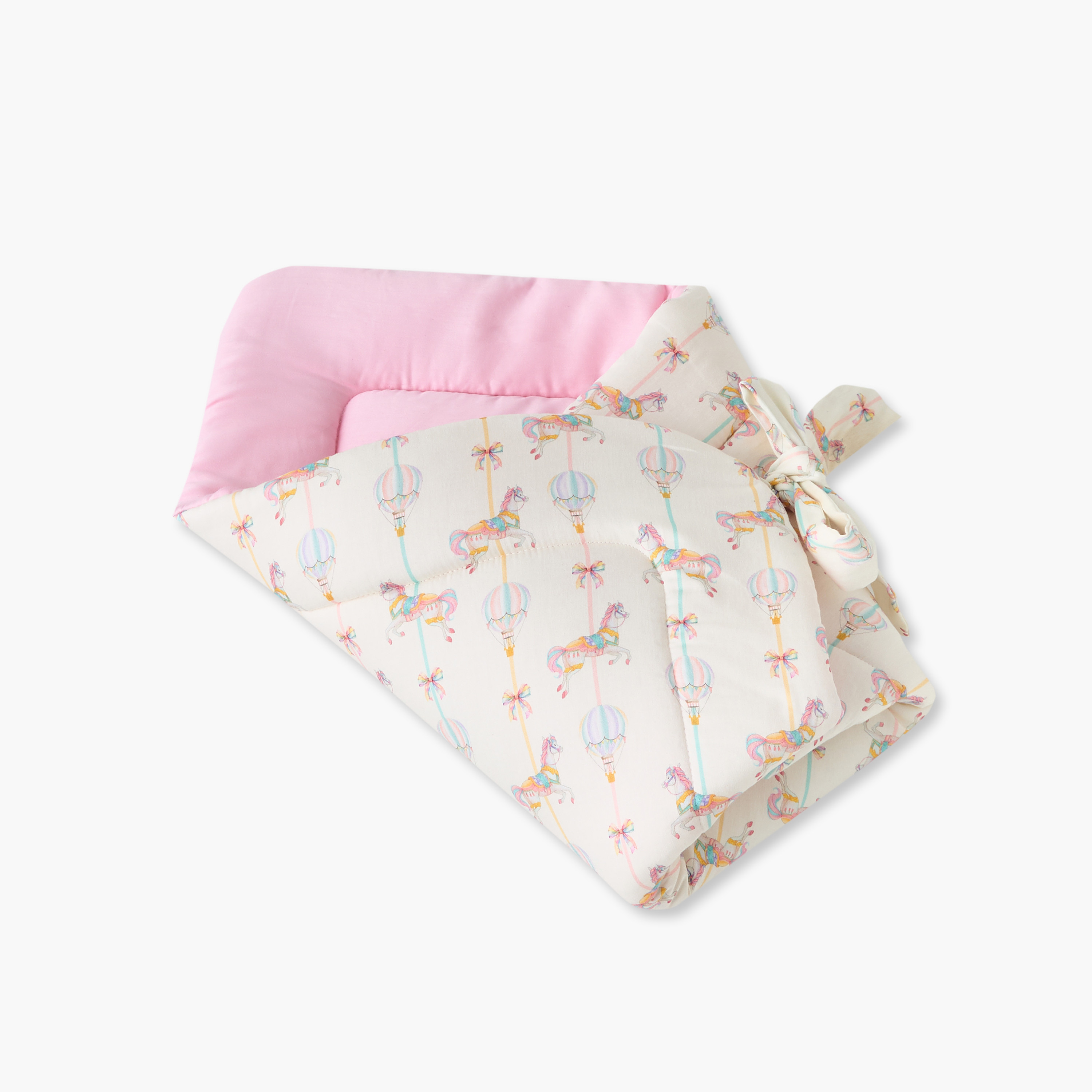 قماط أطفال قطن مضاد للحساسية من جونيورز - 72 × 72 سم-baby-nursery-blanketsandswaddles-swaddlesandsleepingbags-image-2