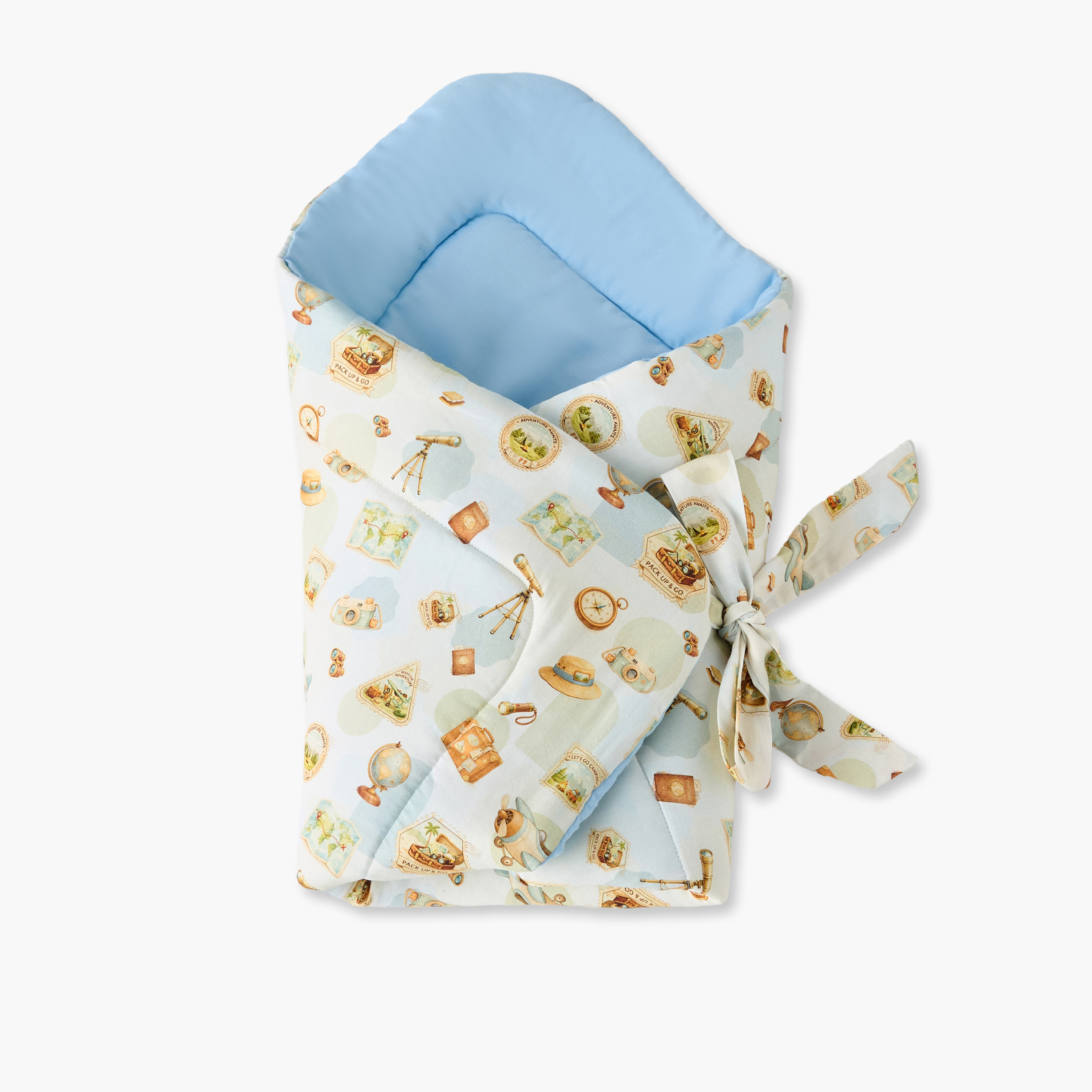 قماط أطفال قطن مضاد للحساسية من جونيورز - 72 × 72 سم-baby-nursery-blanketsandswaddles-swaddlesandsleepingbags-image-1