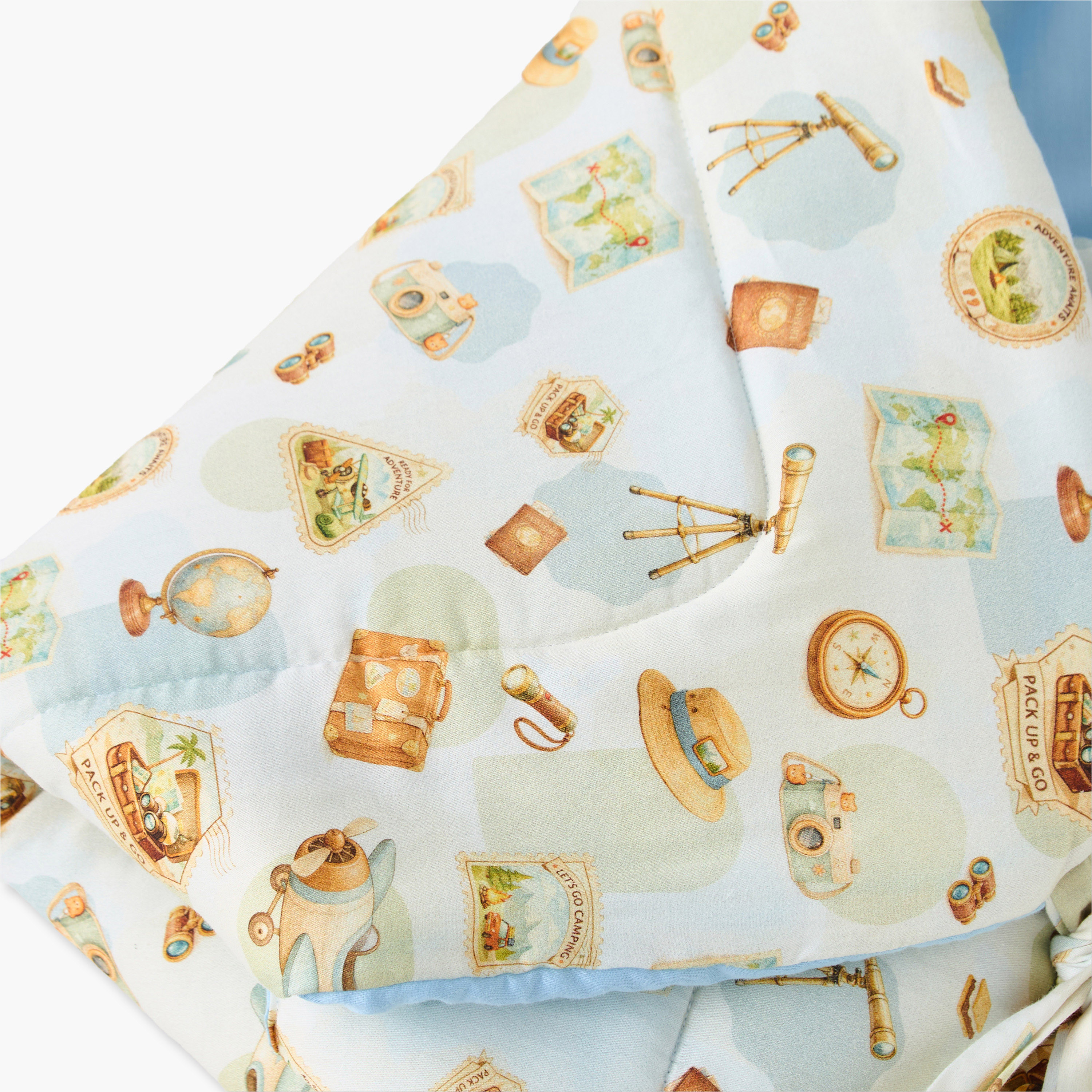 قماط أطفال قطن مضاد للحساسية من جونيورز - 72 × 72 سم-baby-nursery-blanketsandswaddles-swaddlesandsleepingbags-image-5
