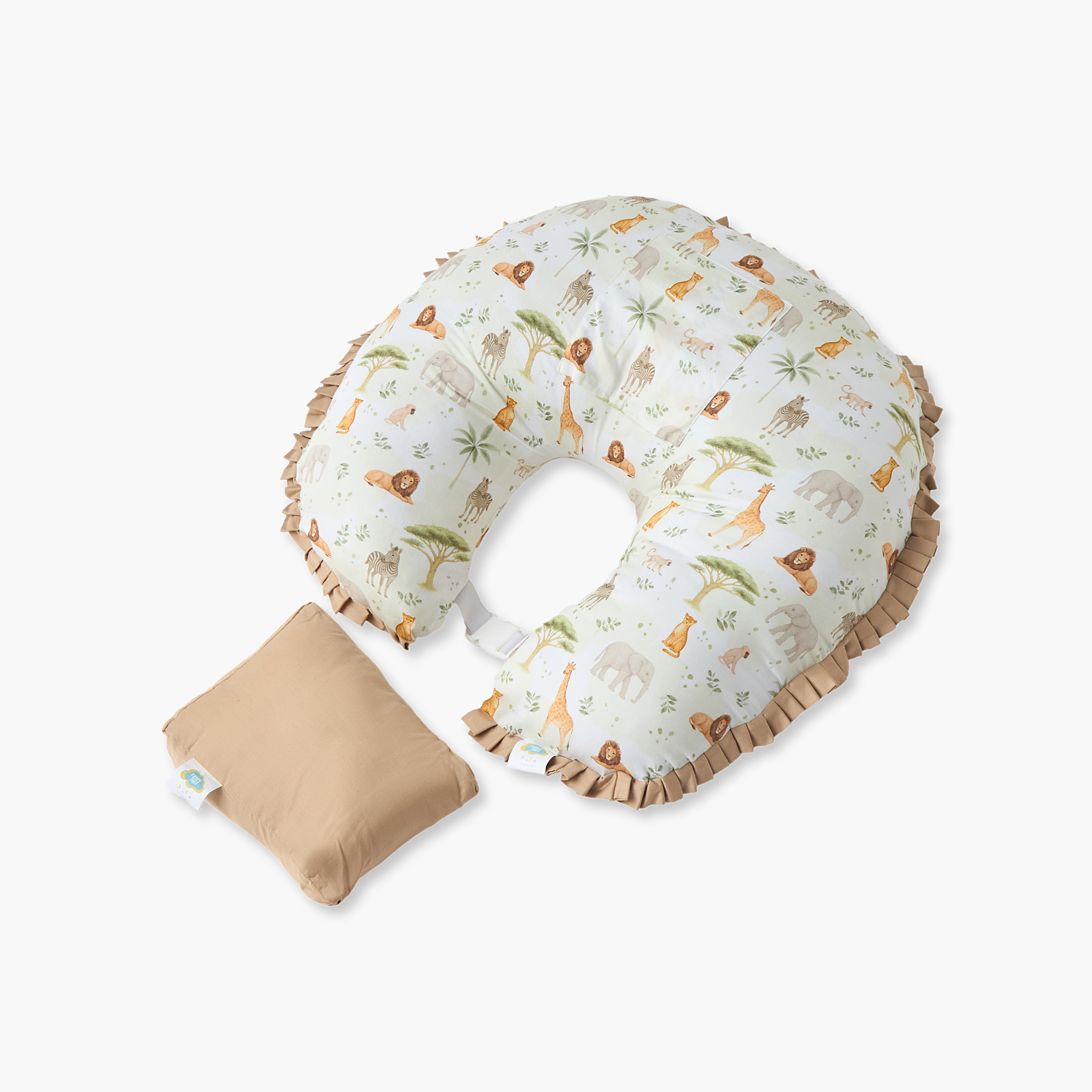 وسادة رضاعة بطبعات مع دعامة استلقاء من جونيورز-baby-feeding-breastfeedingandcare-image-1