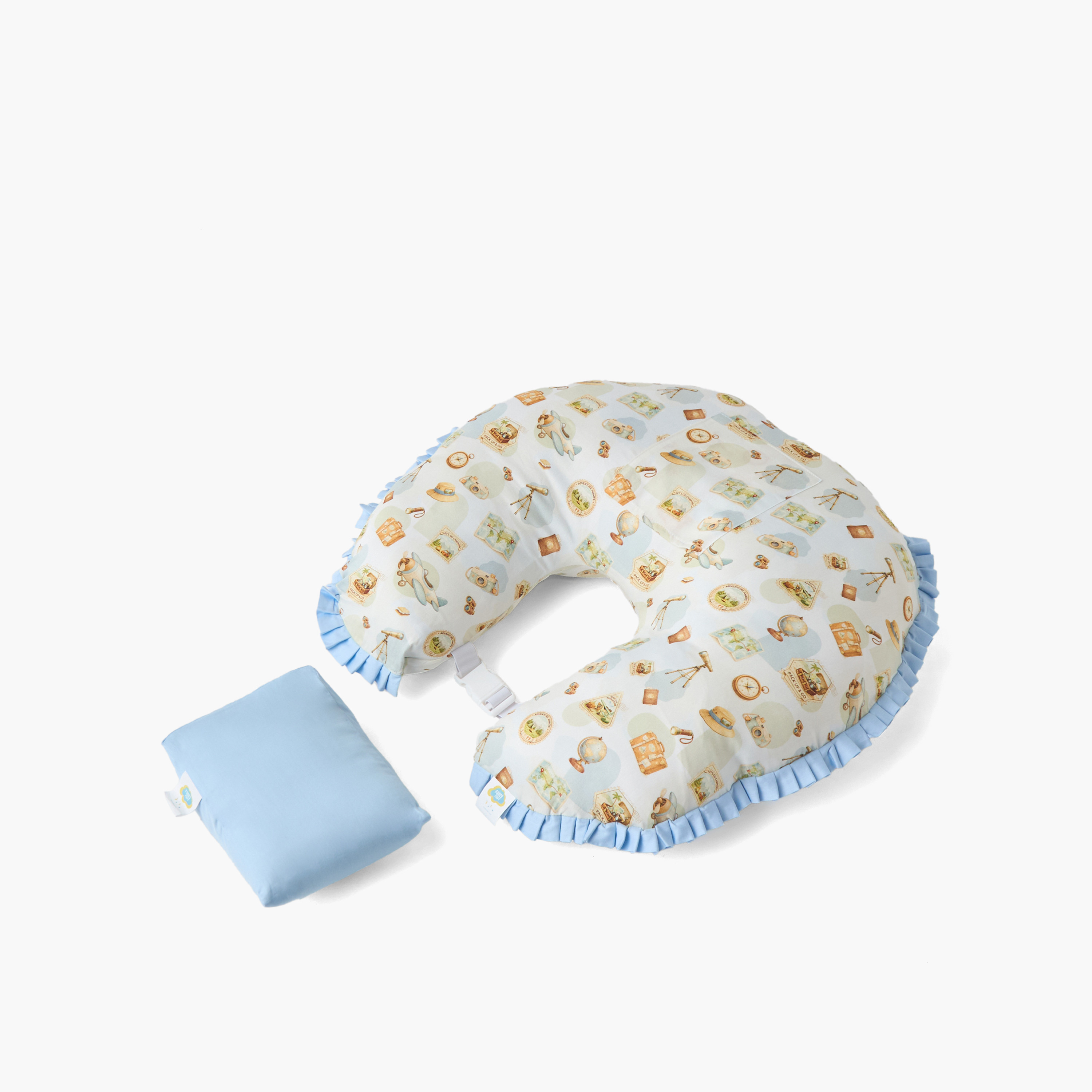 وسادة رضاعة بطبعات مع دعامة استلقاء من جونيورز-baby-feeding-breastfeedingandcare-image-1