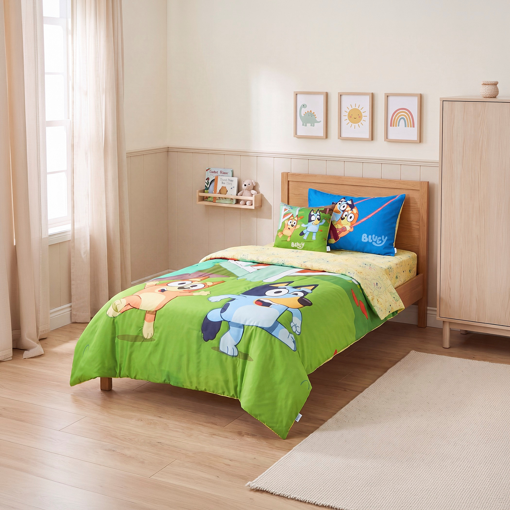 طقم لحاف بلووي للأطفال من الميكروفايبر الناعم-baby-nursery-babybedding-image-1