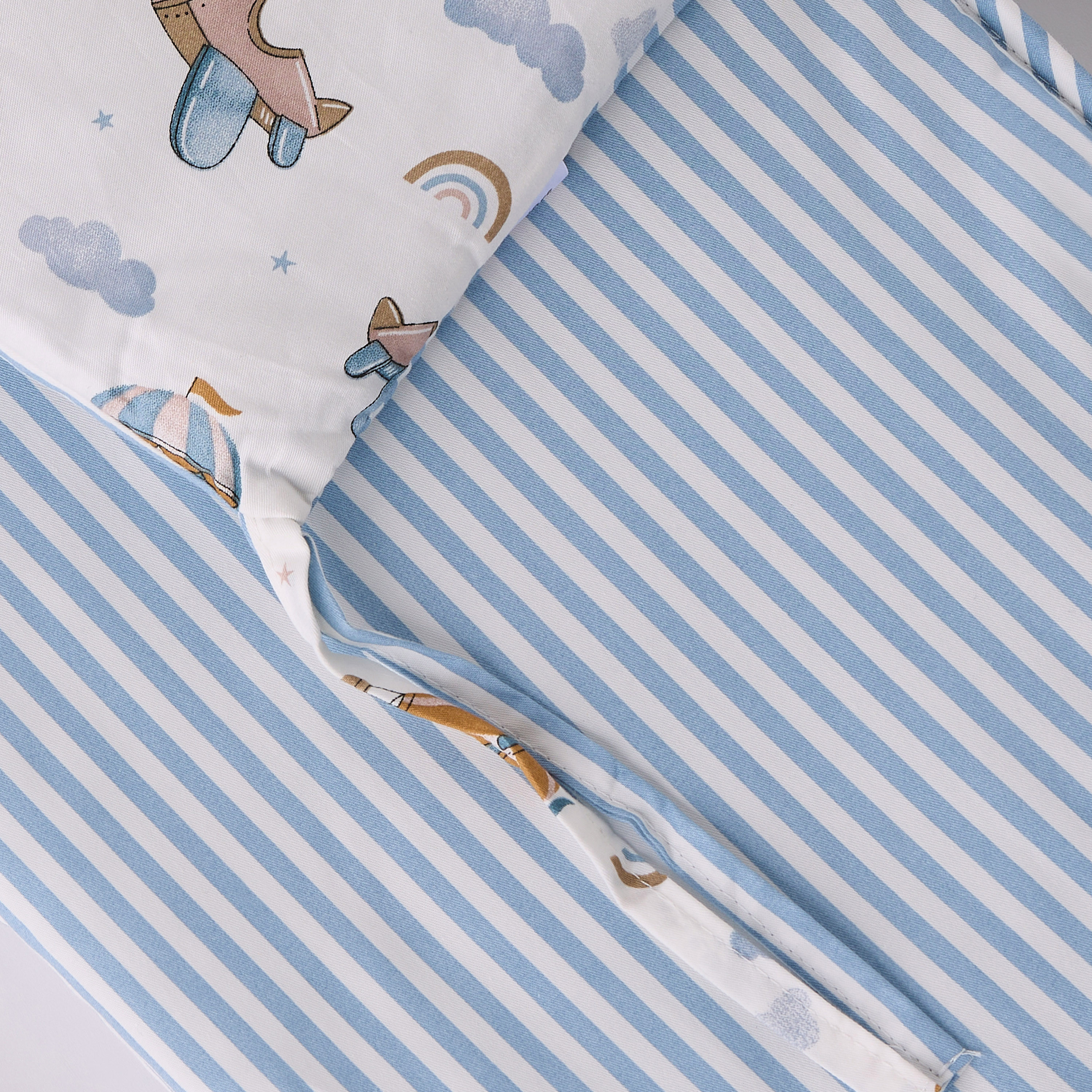 طقم لحلف قطن 4 قطع بطبعات طائرات من جونيورز - 90×130 سم-baby-nursery-babybedding-image-9