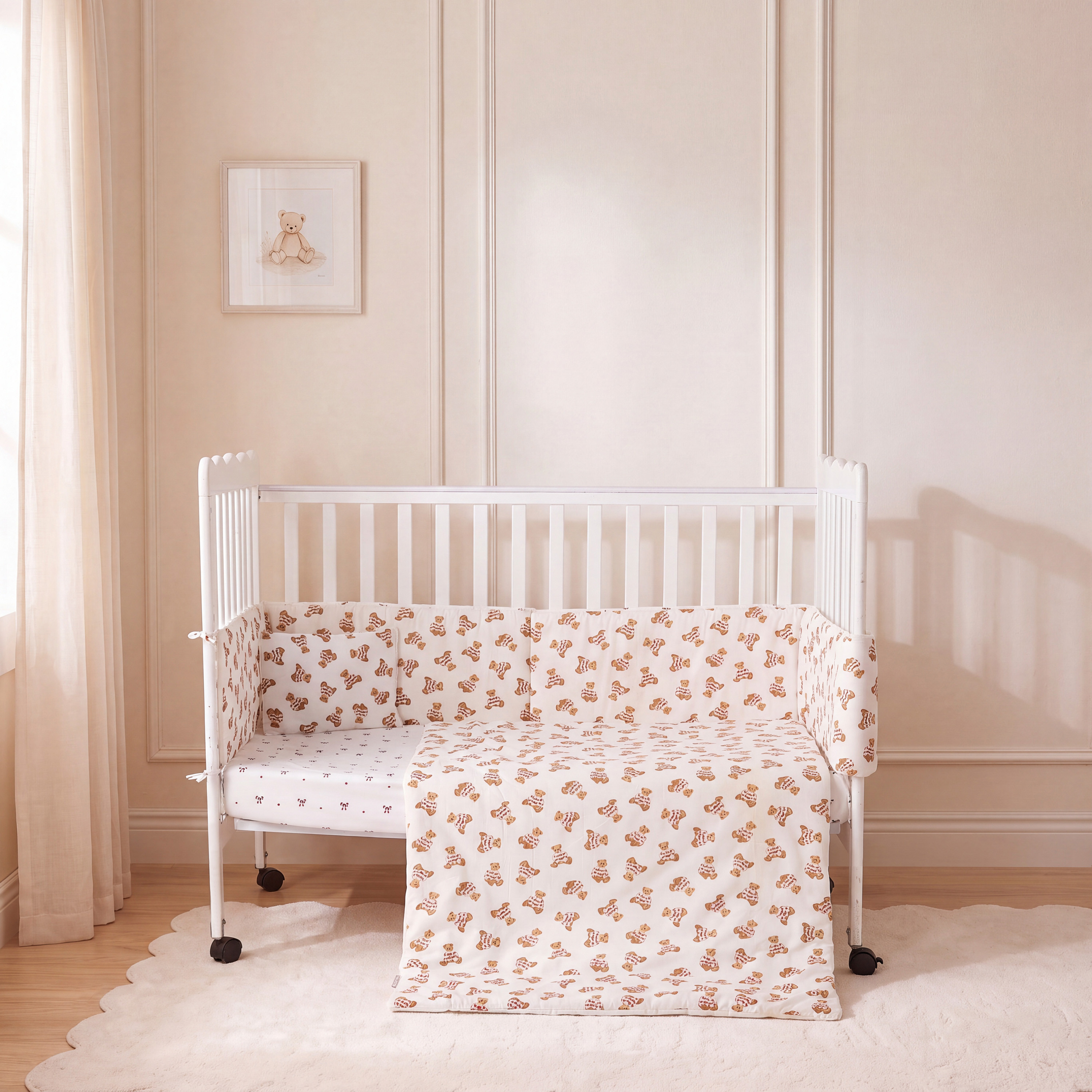 طقم لحلف قطن 4 قطع بطبعات طائرات من جونيورز - 90×130 سم-baby-nursery-babybedding-image-2