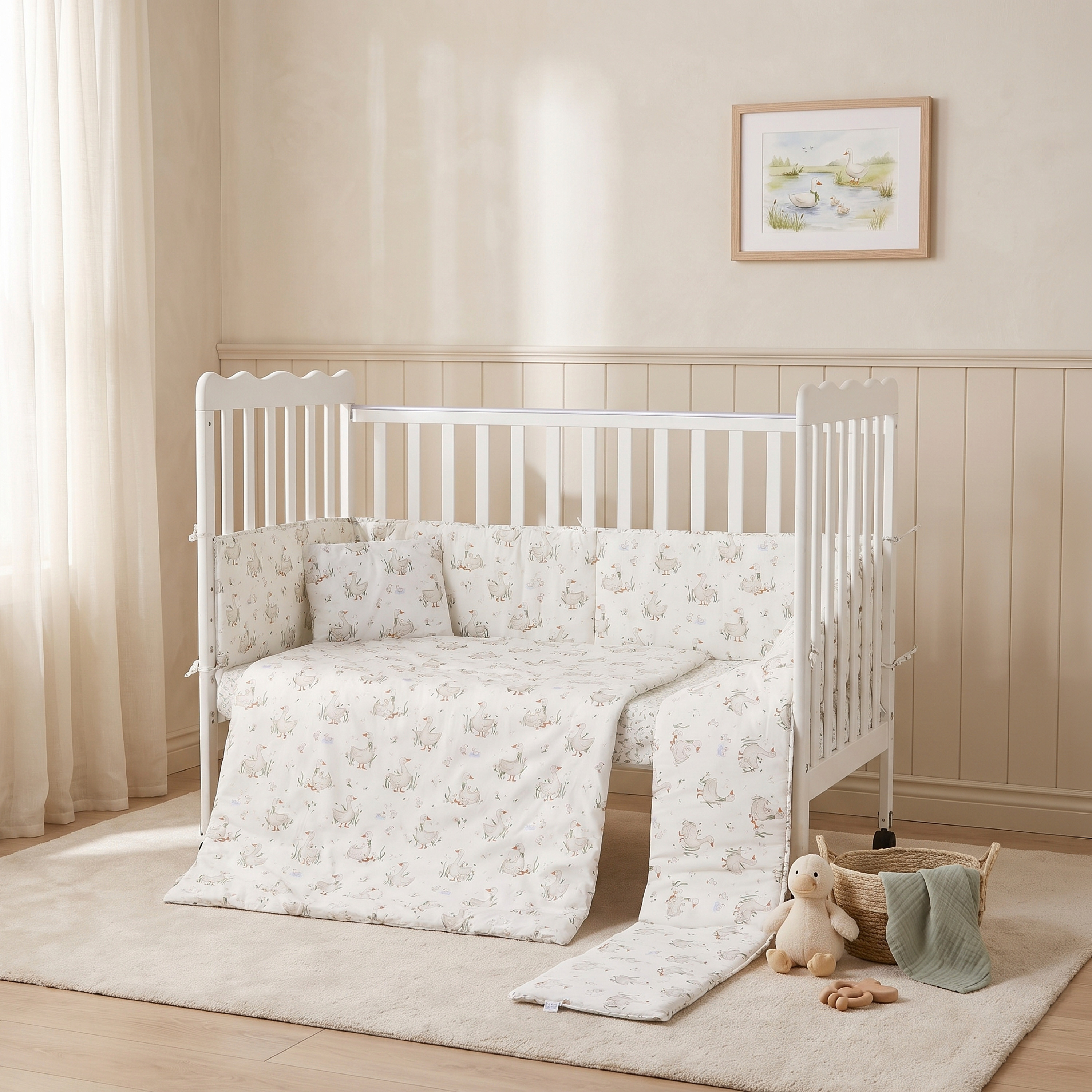 Juniors Aeroplane Print 4-Piece Cotton Comforter Set - 90x130 cm-baby-nursery-babybedding-image-1