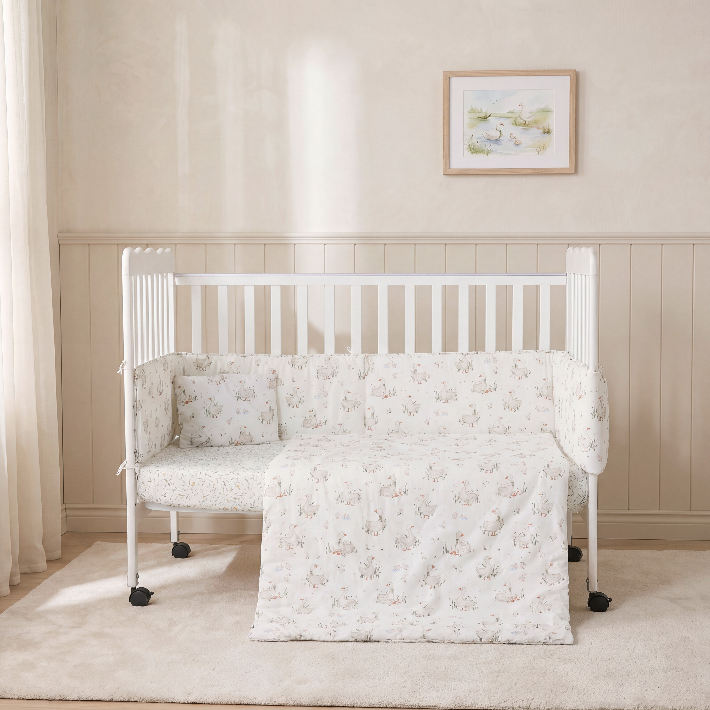 Juniors Aeroplane Print 4-Piece Cotton Comforter Set - 90x130 cm-baby-nursery-babybedding-image-2