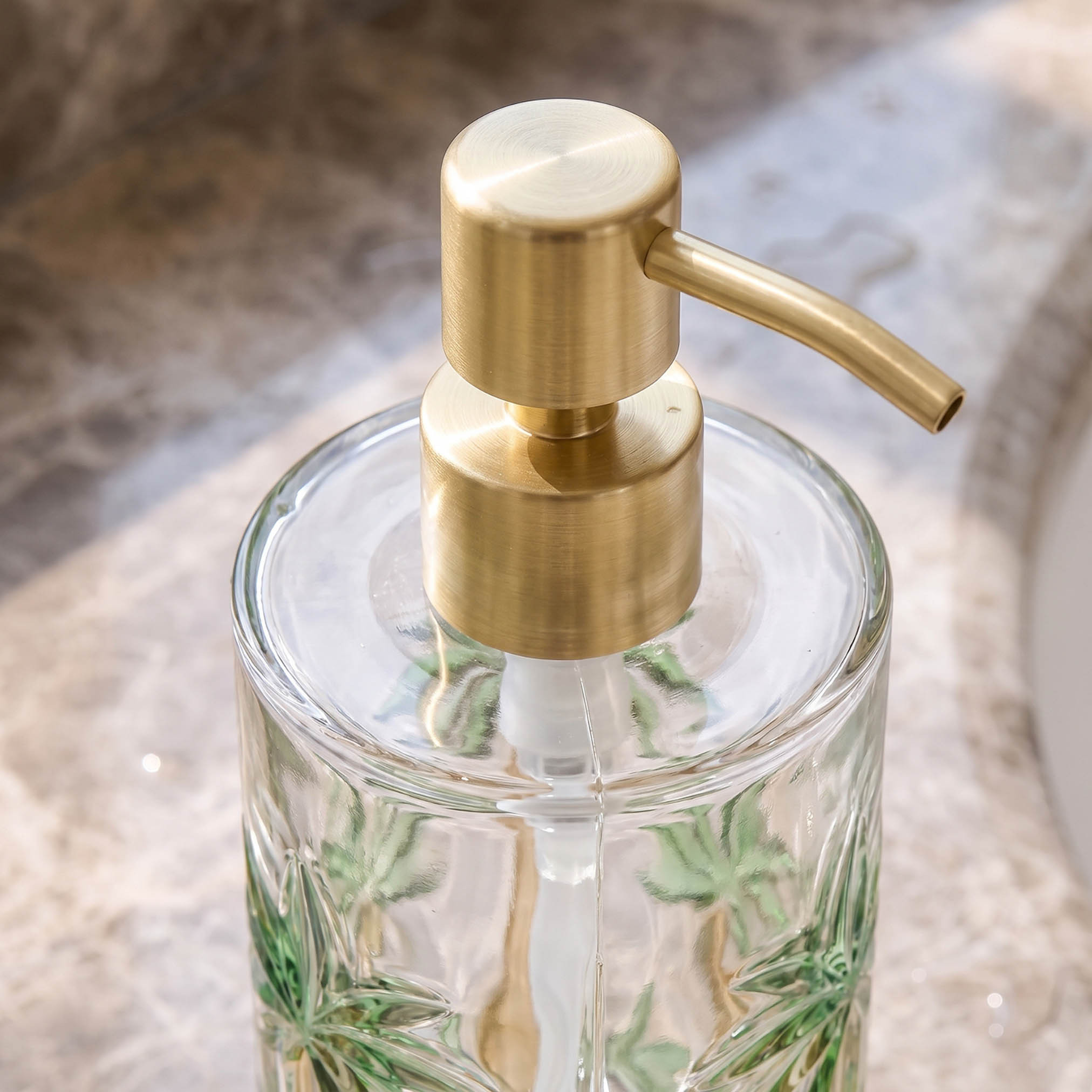 Palm Glass Lotion Dispenser-household-bathandlaundry-bathaccessories-soapdishesanddispensers-image-3