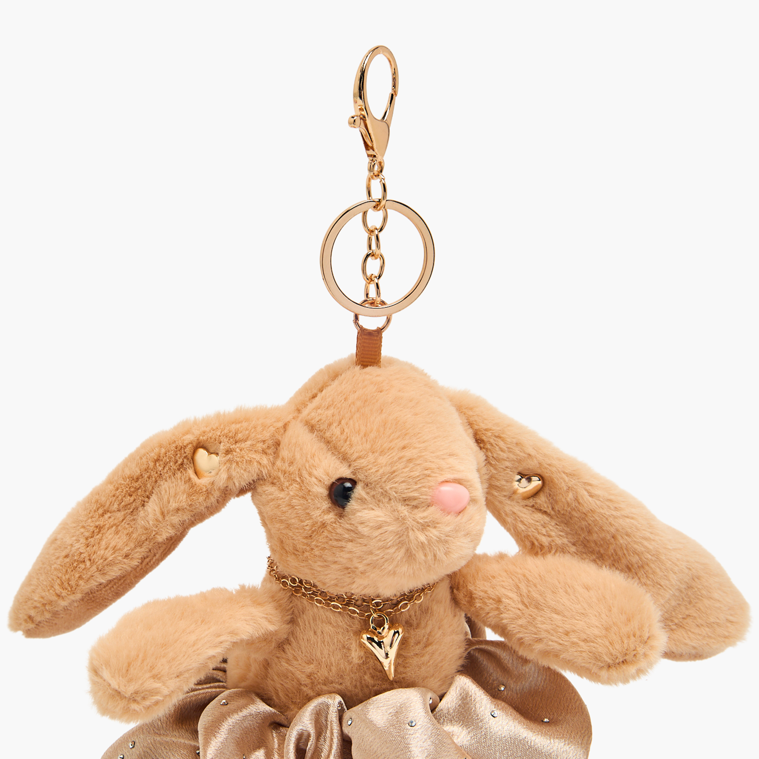 Set of 4 - Heart Pendant Necklace with Earrings and Bunny Keychain-women-watchesandjewellery-jewellery-necklacesandpendants-image-2