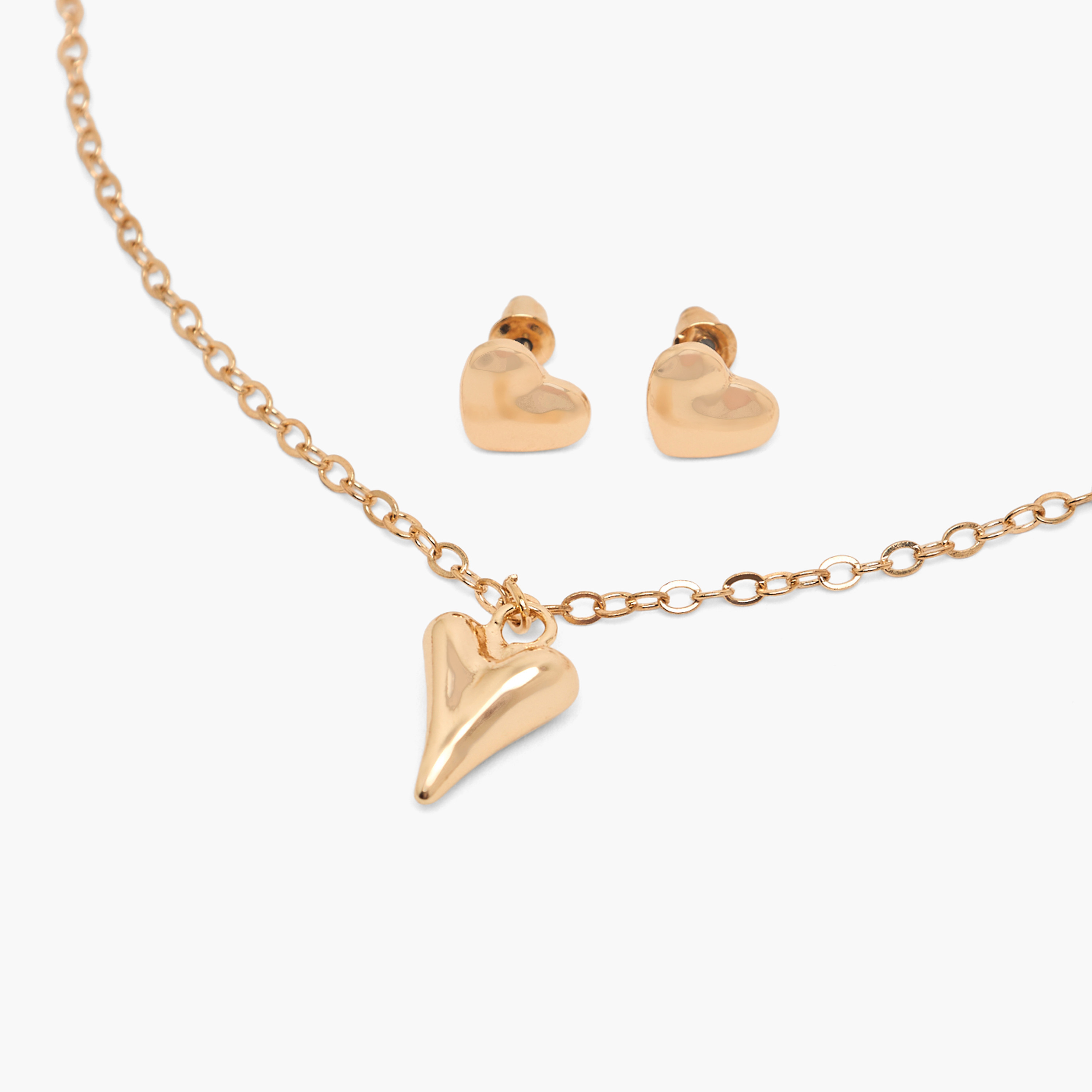 Set of 4 - Heart Pendant Necklace with Earrings and Bunny Keychain-women-watchesandjewellery-jewellery-necklacesandpendants-image-7