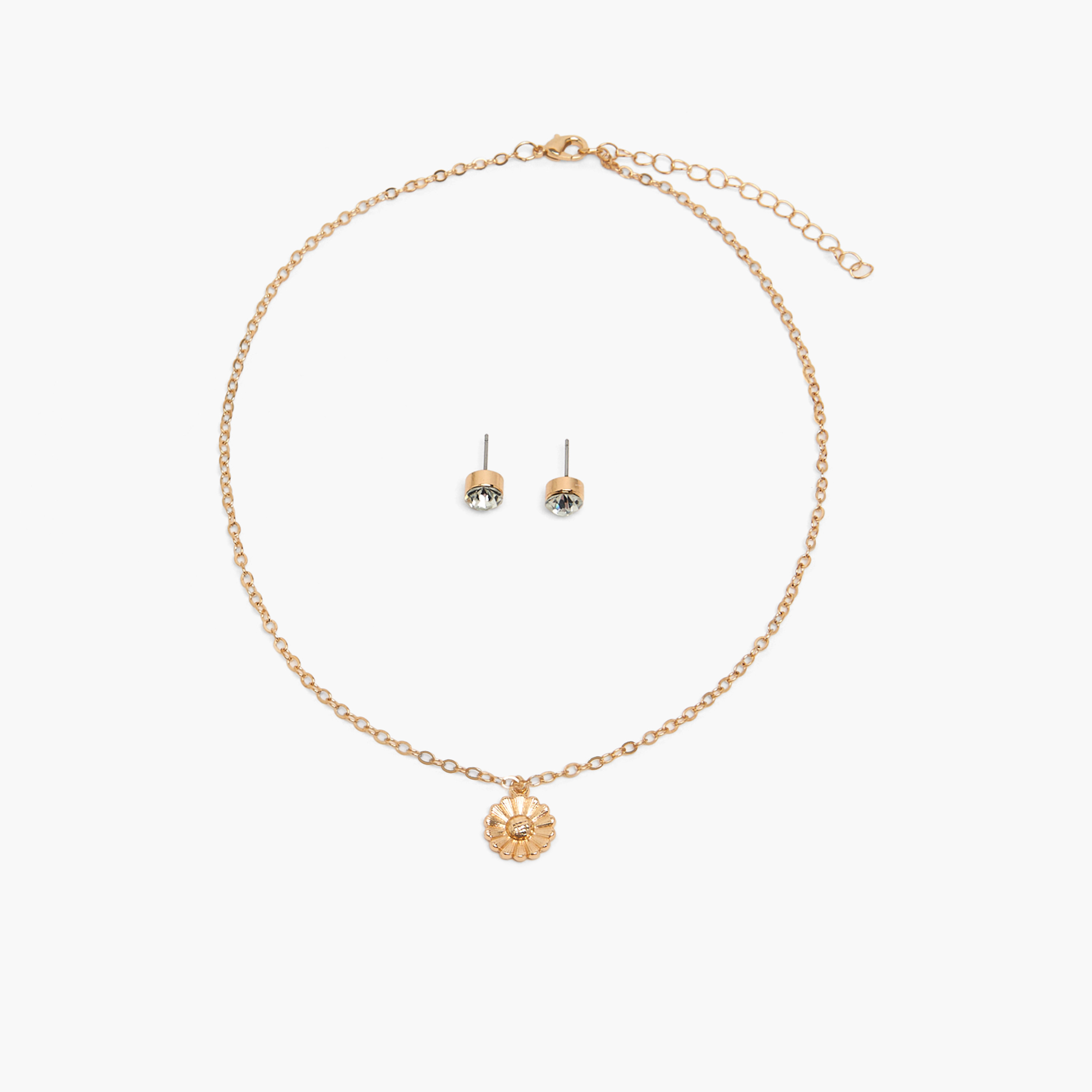 طقم من 4 - قلادة بدلاية مع أقراط وسلسلة مفاتيح بتصميم أرنب-women-watchesandjewellery-jewellery-necklacesandpendants-image-7