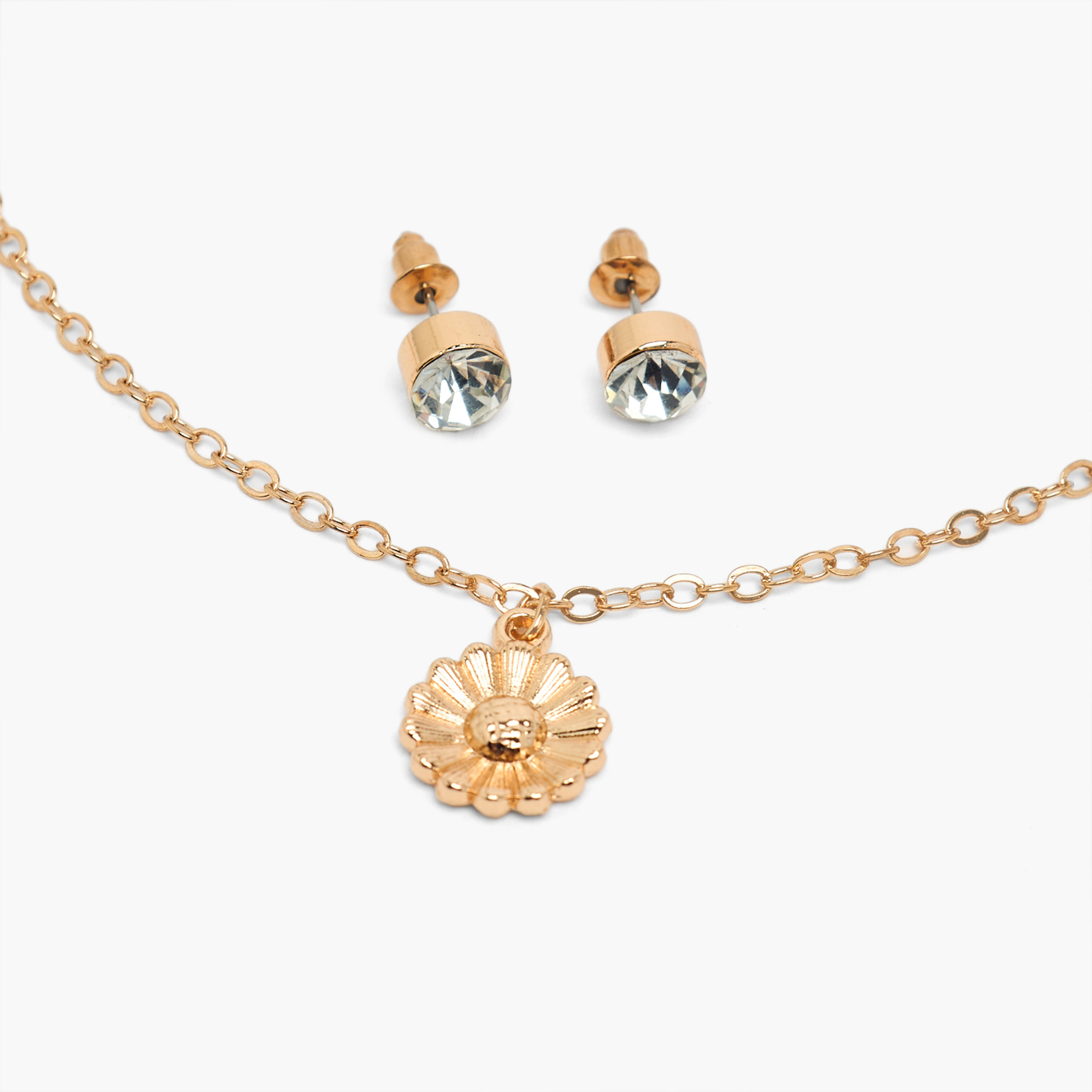 طقم من 4 - قلادة بدلاية مع أقراط وسلسلة مفاتيح بتصميم أرنب-women-watchesandjewellery-jewellery-necklacesandpendants-image-8
