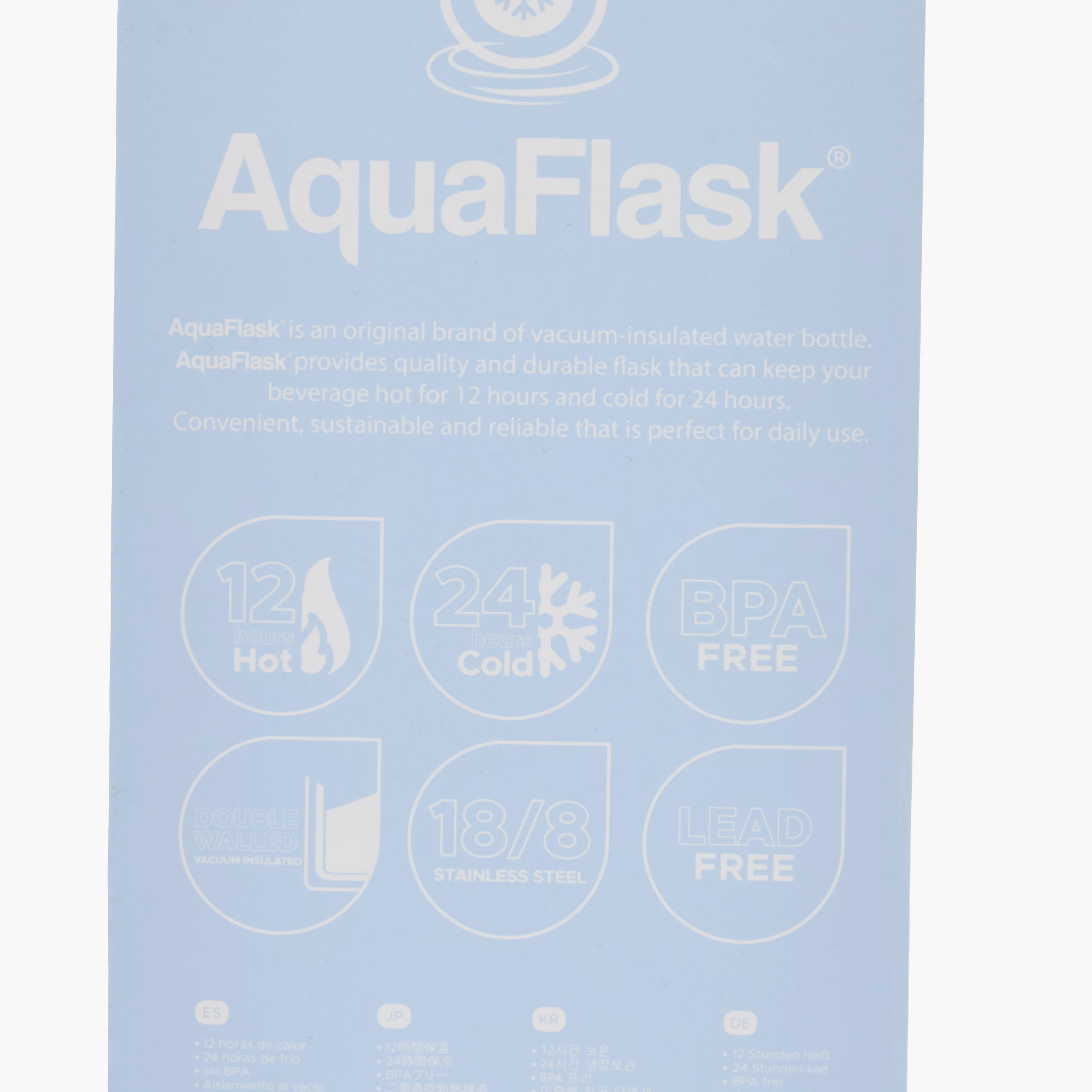 قارورة مياه ستانليس ستيل سادة بمقبض من أكوا فلاسك - 1.1 لتر-household-dining-drinkserveware-bottles-image-7