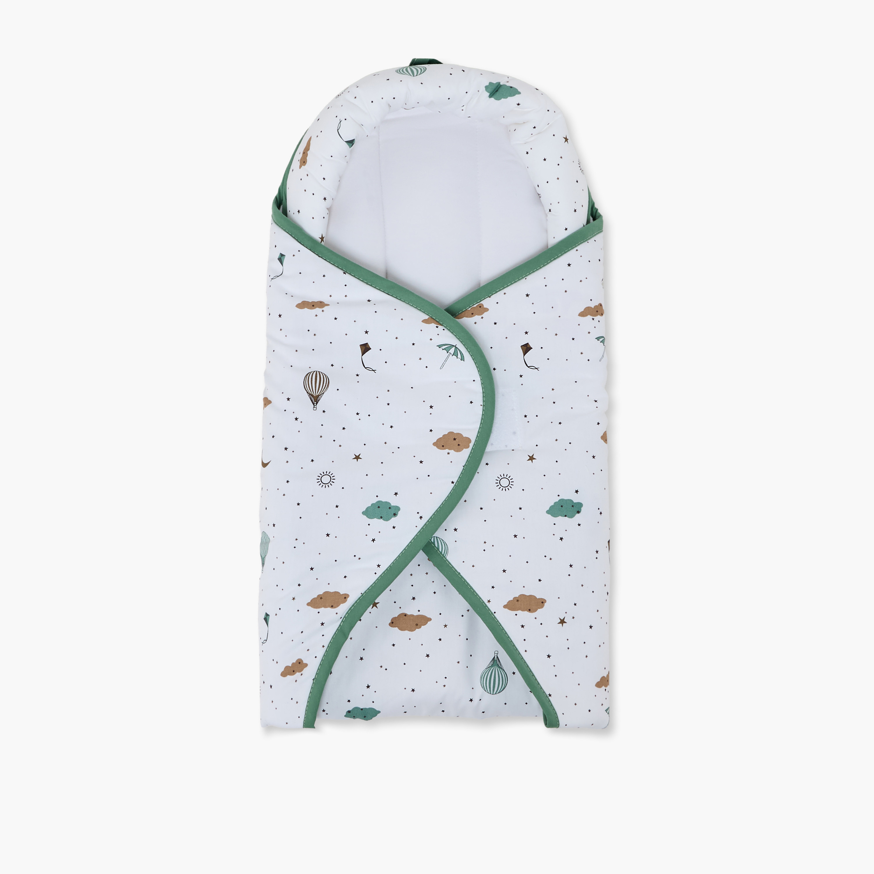 Juniors Hot Air Balloon Print Cotton Sleeping Pod-baby-nursery-babybedding-image-1