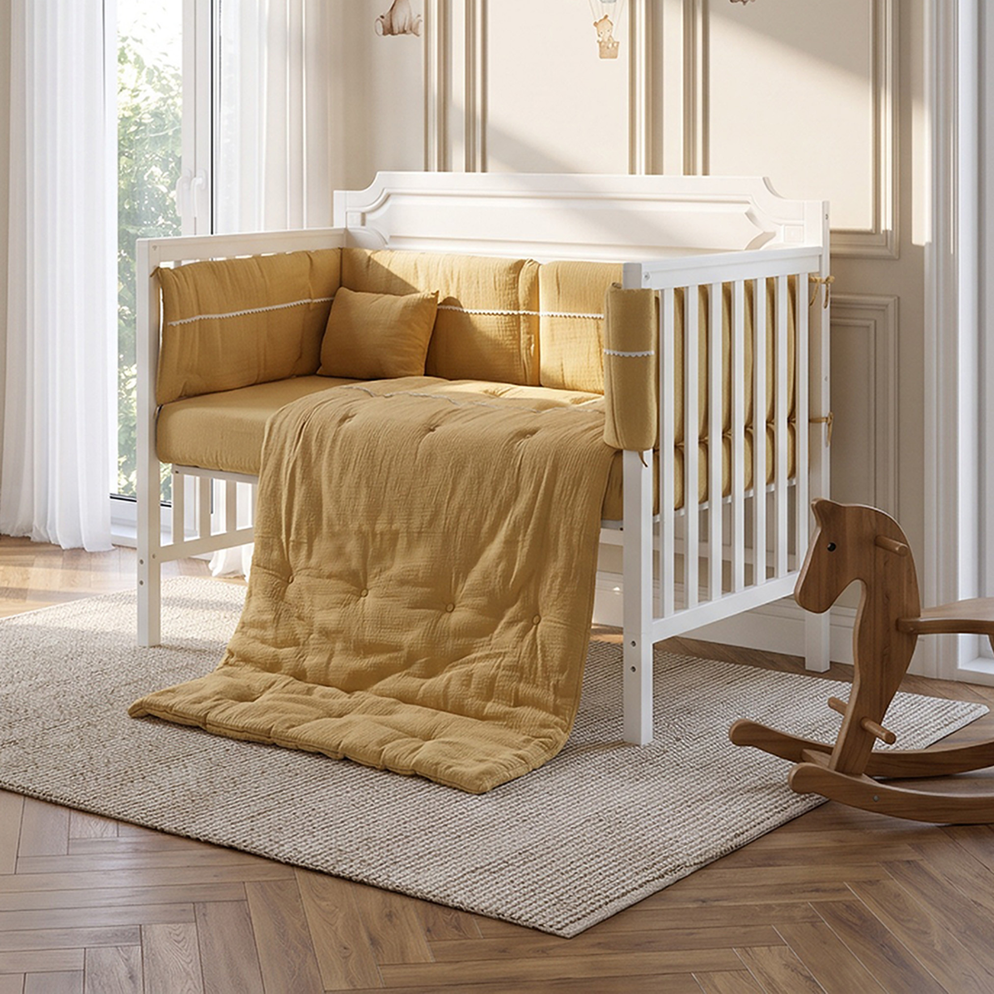 Juniors 5-Piece Muslin Bedding Set-baby-nursery-babybedding-image-1