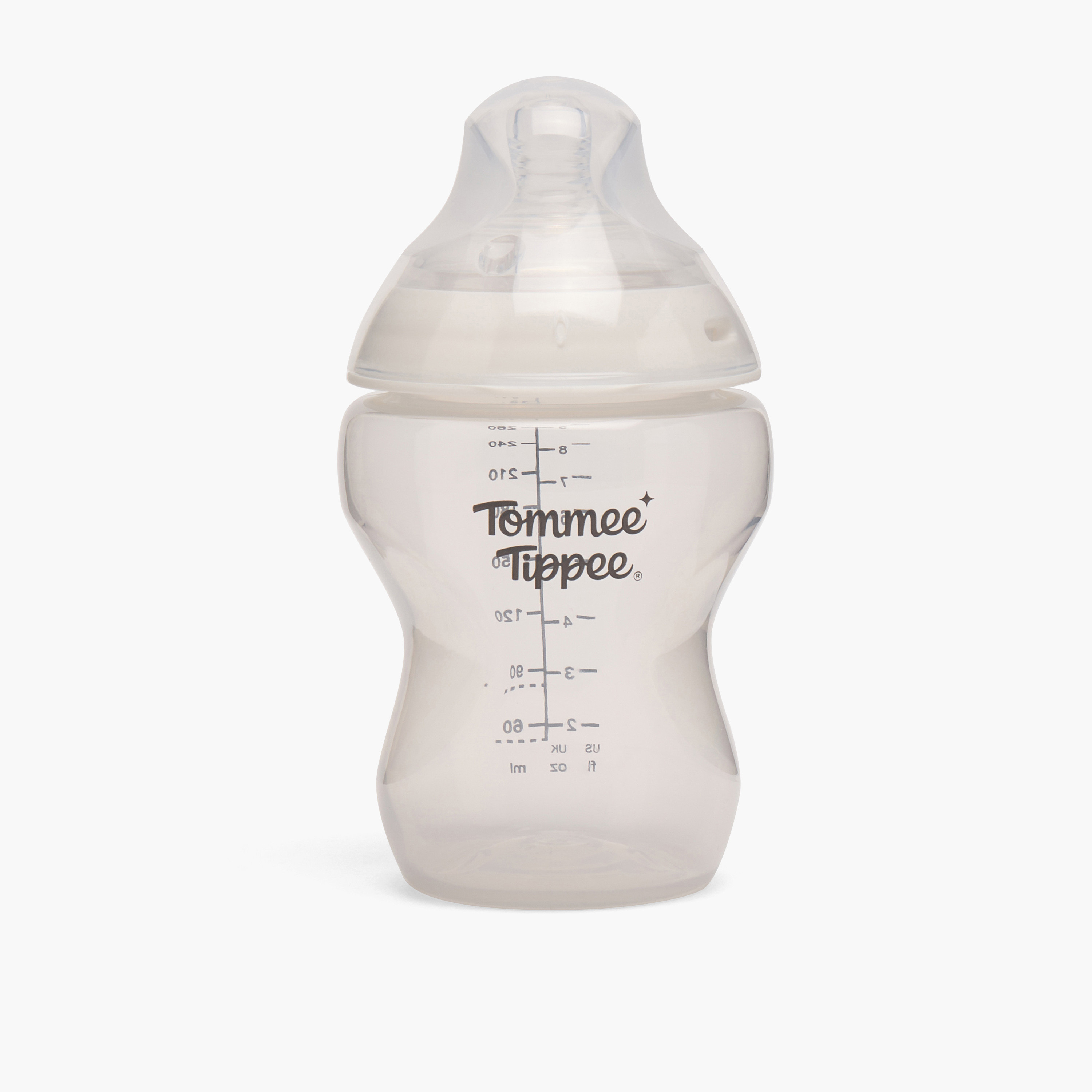 Tommee Tippee Natural Start Slow Flow Feeding Bottle Set, Pack of 2, 260 ml-baby-feeding-feedingbottles-bottlesandteats-image-1