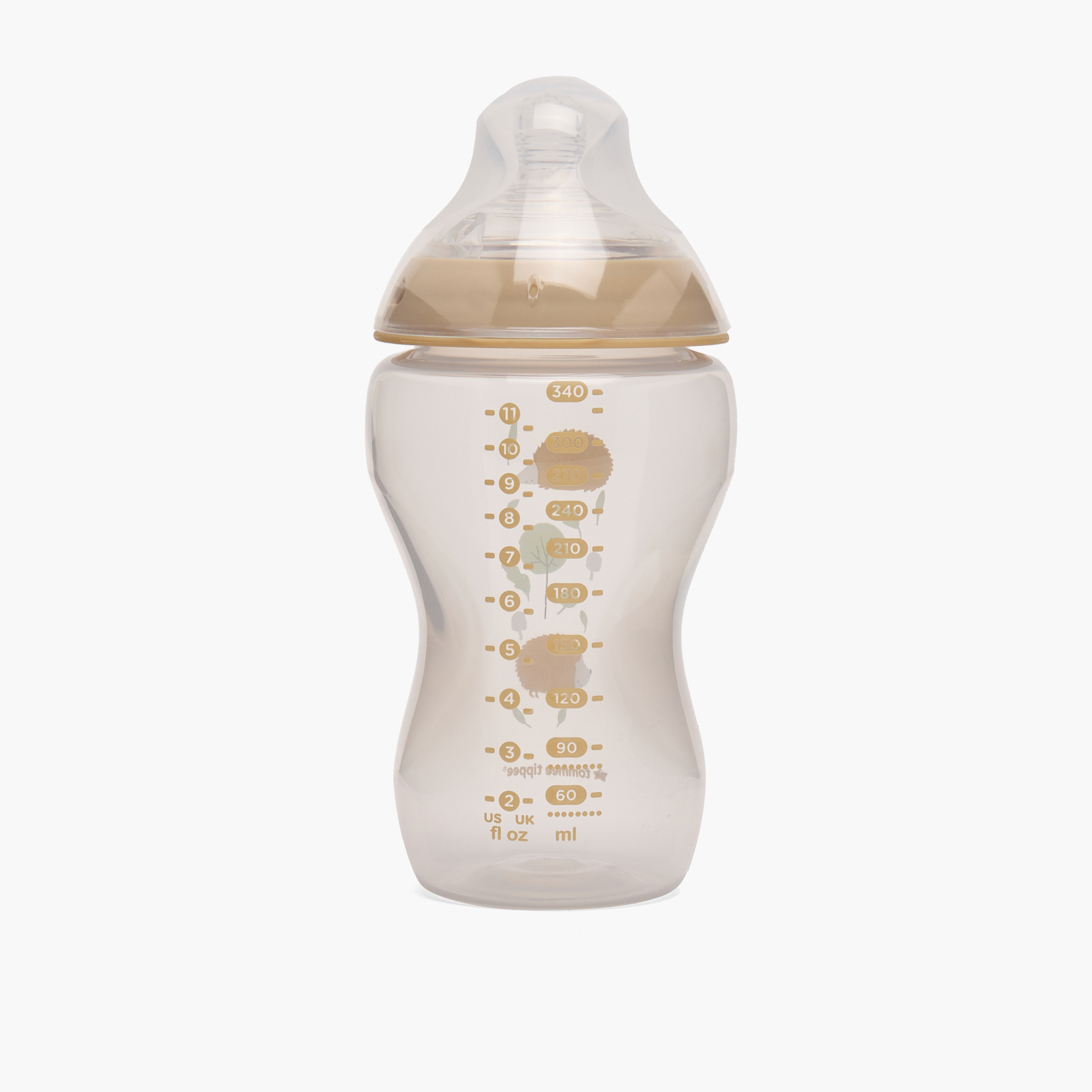 طقم قوارير رضاعة بتدفق متوسط ناتشورال ستارت قطعتين من تومي تيبي - 340 مل-baby-feeding-feedingbottles-bottlesandteats-image-3