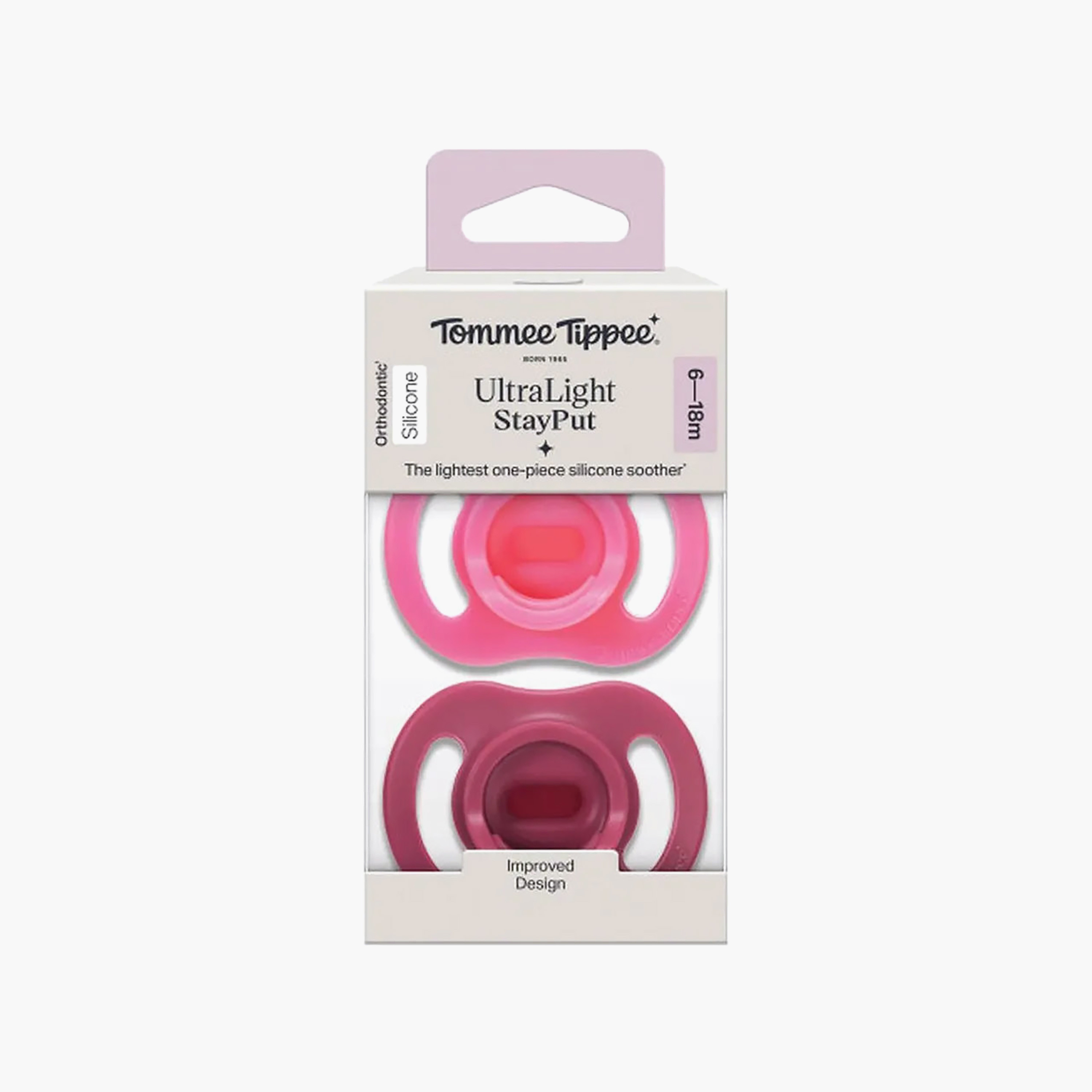 Pack of 2 Tommee Tippee Bbay Pacifier with Ultra Light, 6-18 months-baby-feeding-pacifiers-image-6