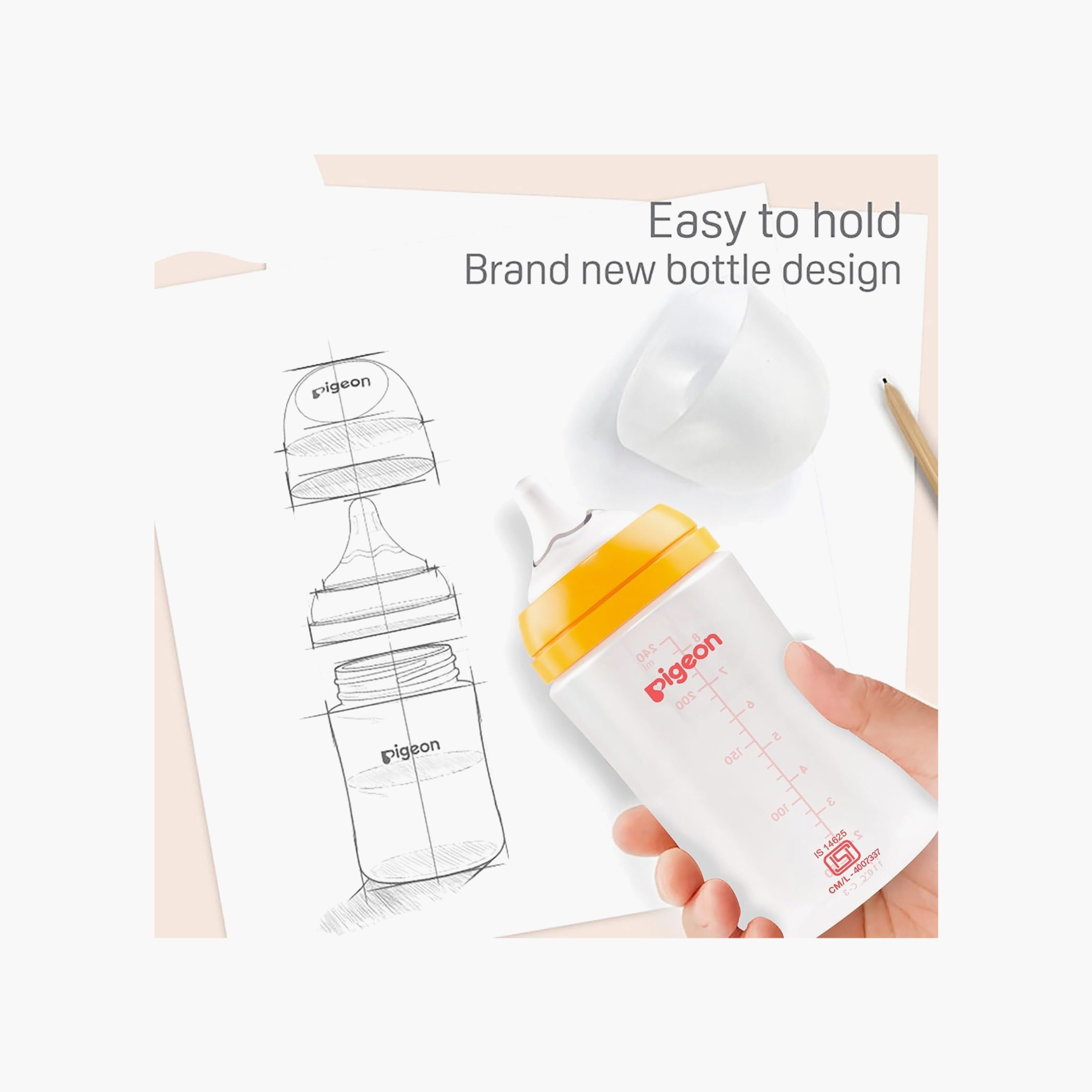 قارورة رضاعة سوفت لاتش من بيجون - 160 مل لحديثي الولادة-baby-feeding-feedingbottles-bottlesandteats-image-5