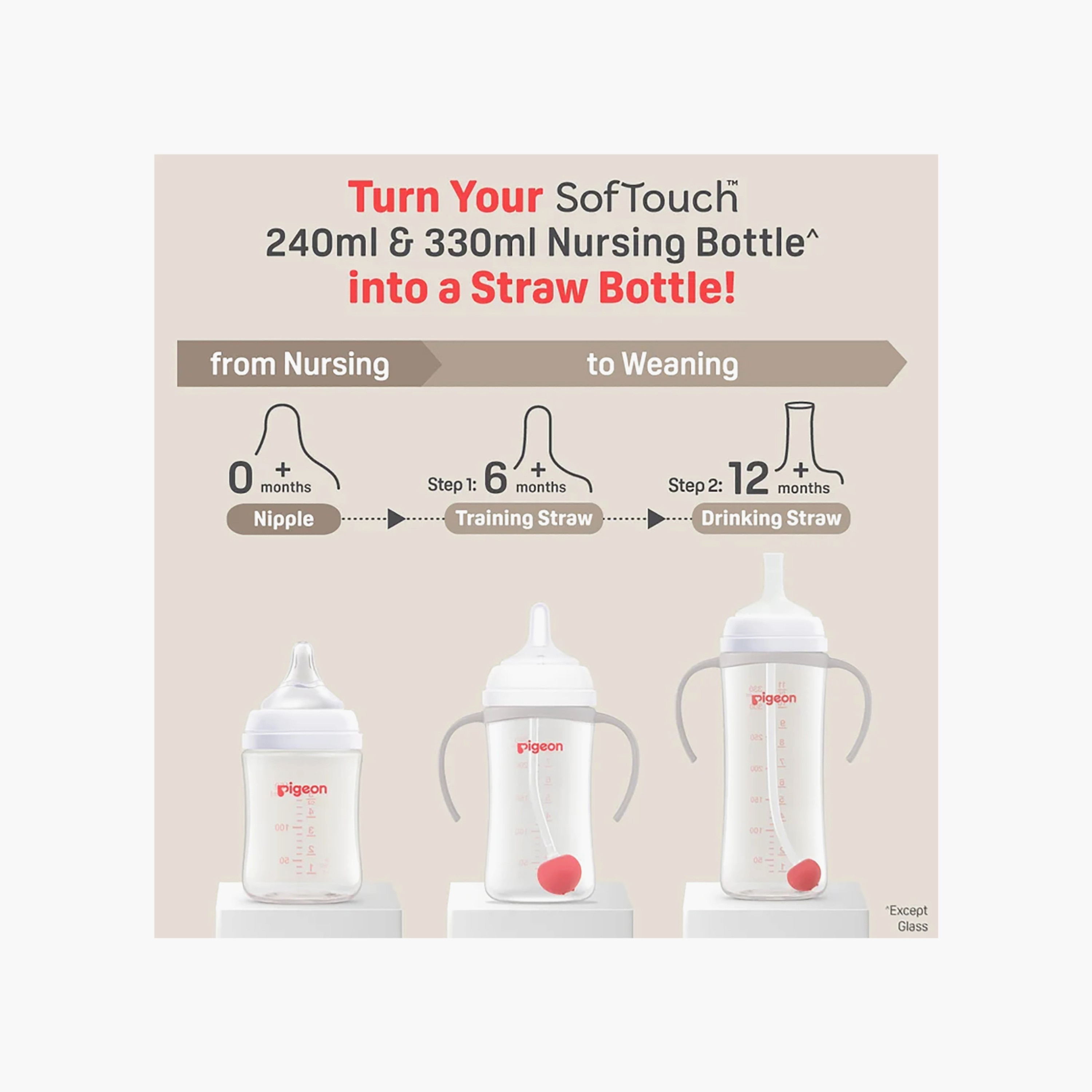 Pigeon Soft Latch Feeding Bottle - 330 ml, 6+ months-baby-feeding-feedingbottles-bottlesandteats-image-15