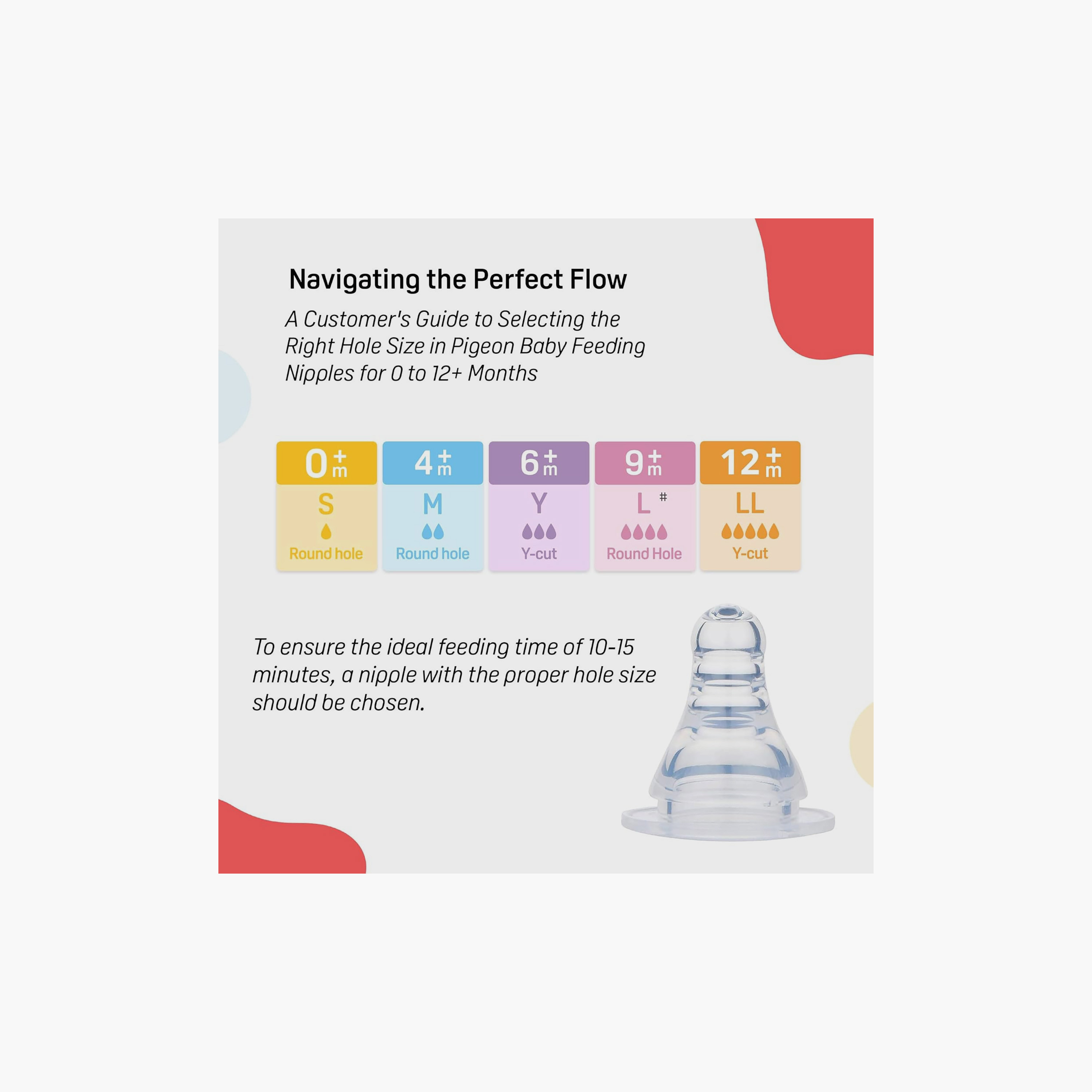 حلمات رضاعة سيليكون مرنة بعنق ضيق من بيجون - عبوة من قطعتين، 0+ شهر-baby-feeding-feedingbottles-bottlesandteats-image-5