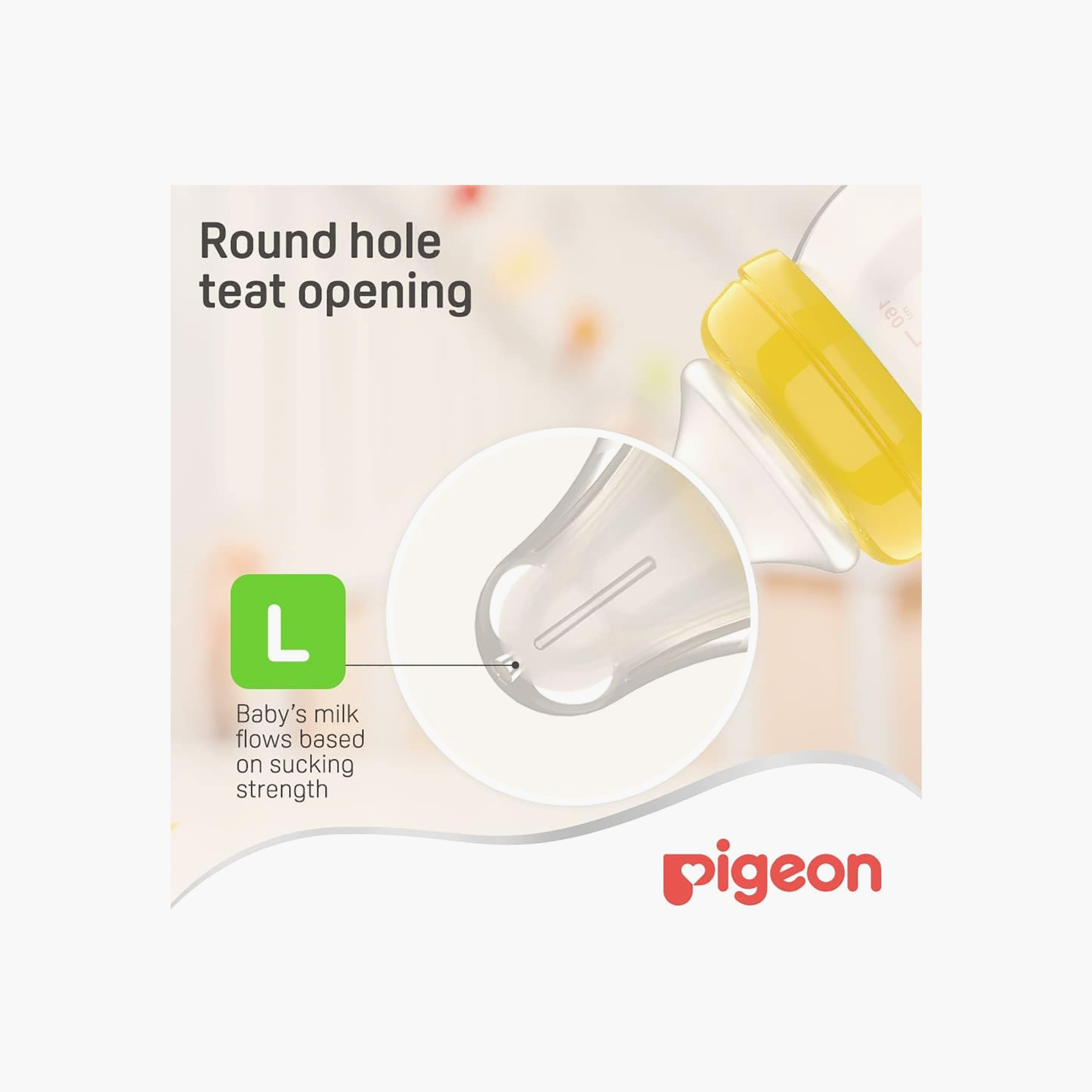 Pigeon Soft Touch Wide Neck Silicone Teat - Pack of 2, 6+ months-baby-feeding-feedingbottles-bottlesandteats-image-3