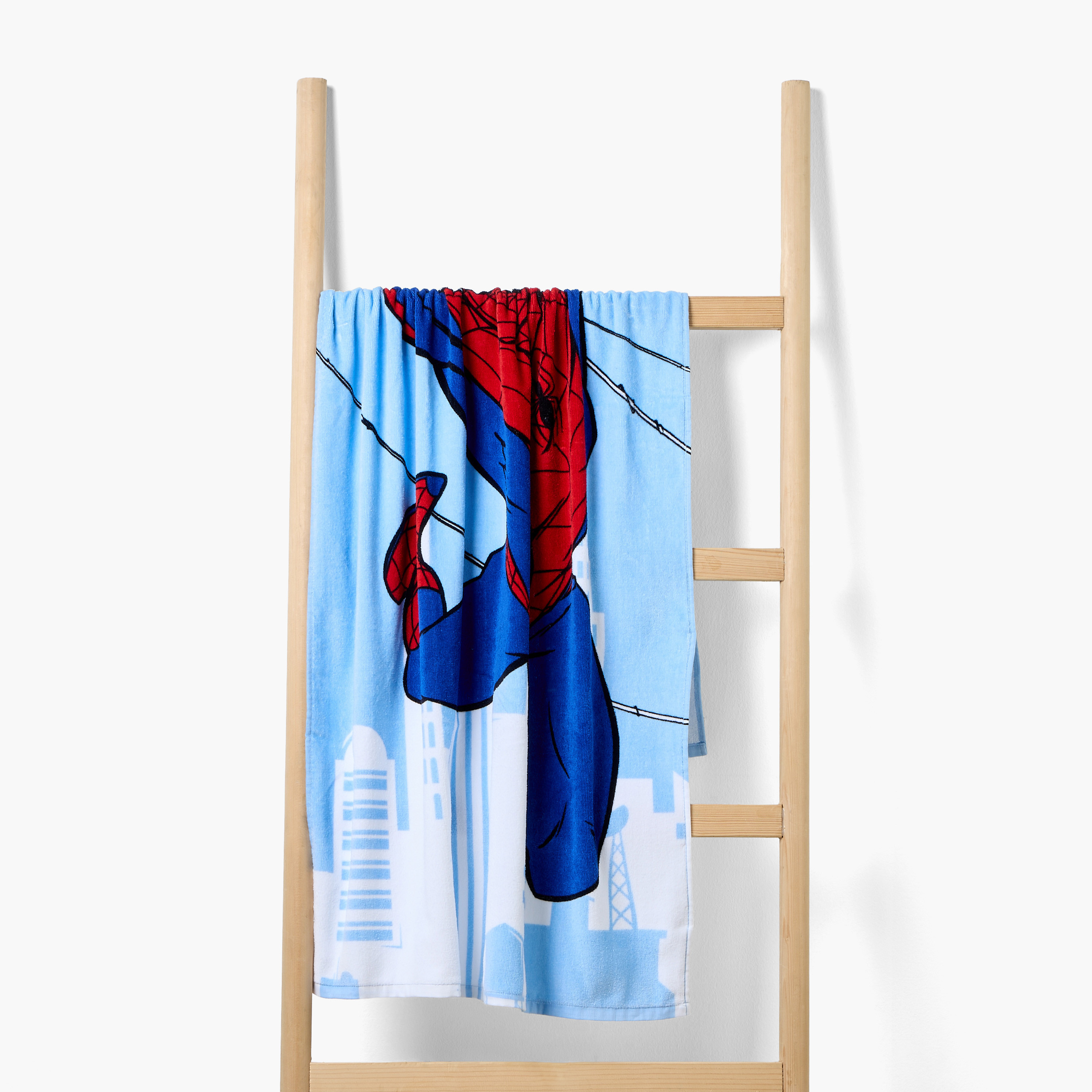 Poncho Towel with Spider-Man Print-baby-bathandcare-towels-image-1