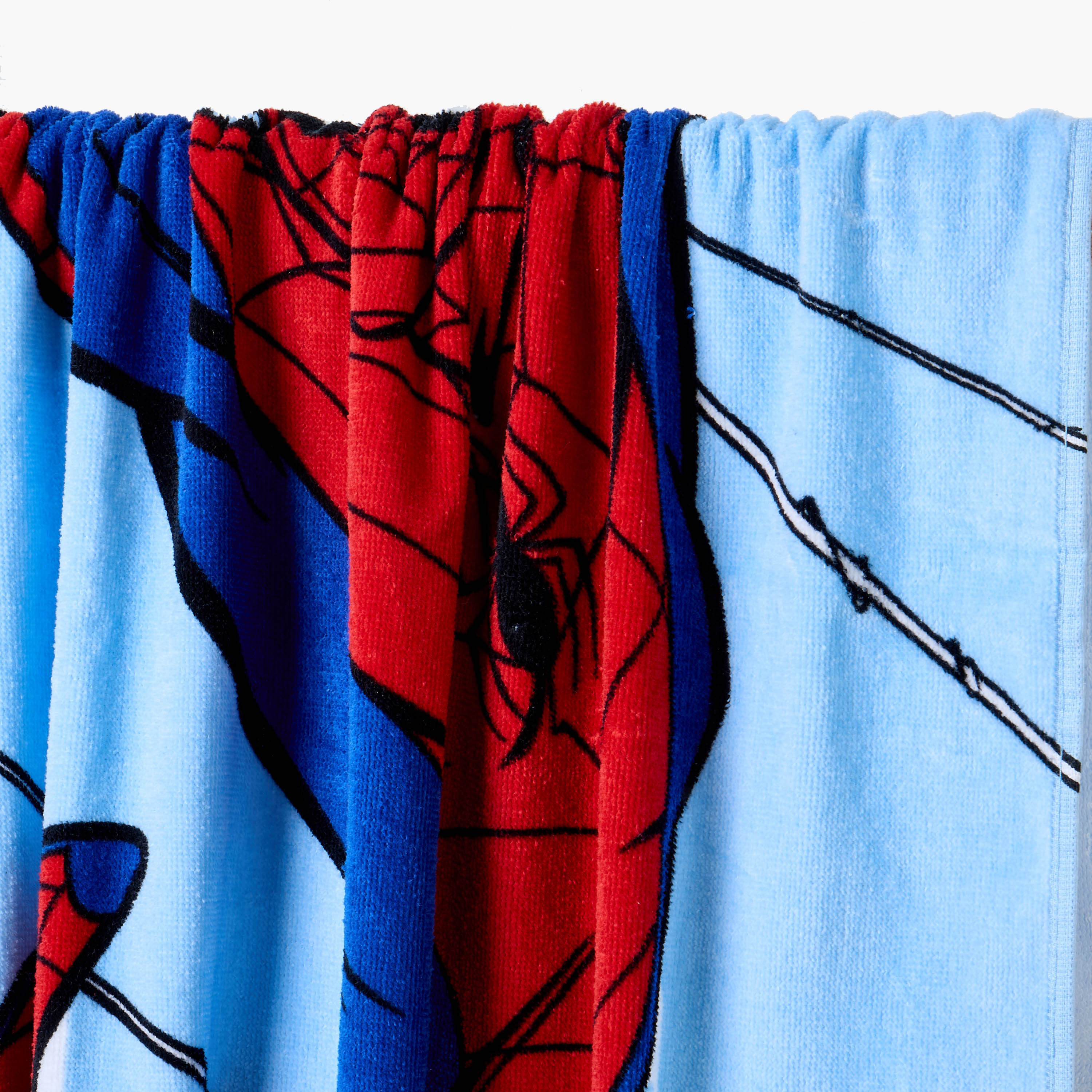 Poncho Towel with Spider-Man Print-baby-bathandcare-towels-image-3