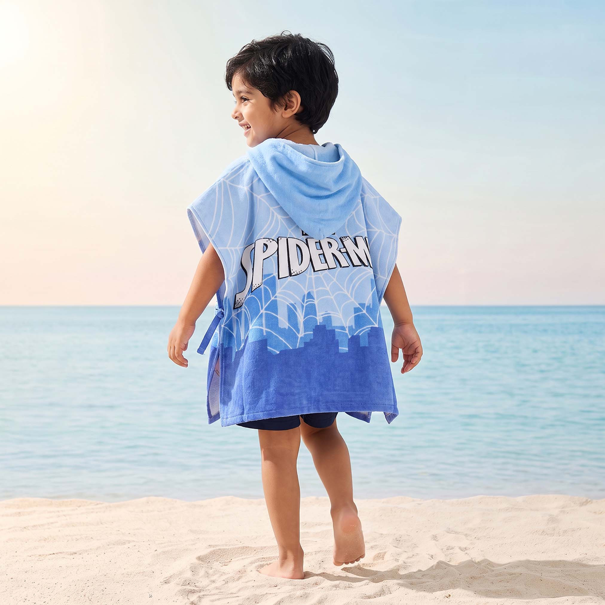 منشفة بطبعات سبايدرمان من بونشو-baby-bathandcare-towels-image-2