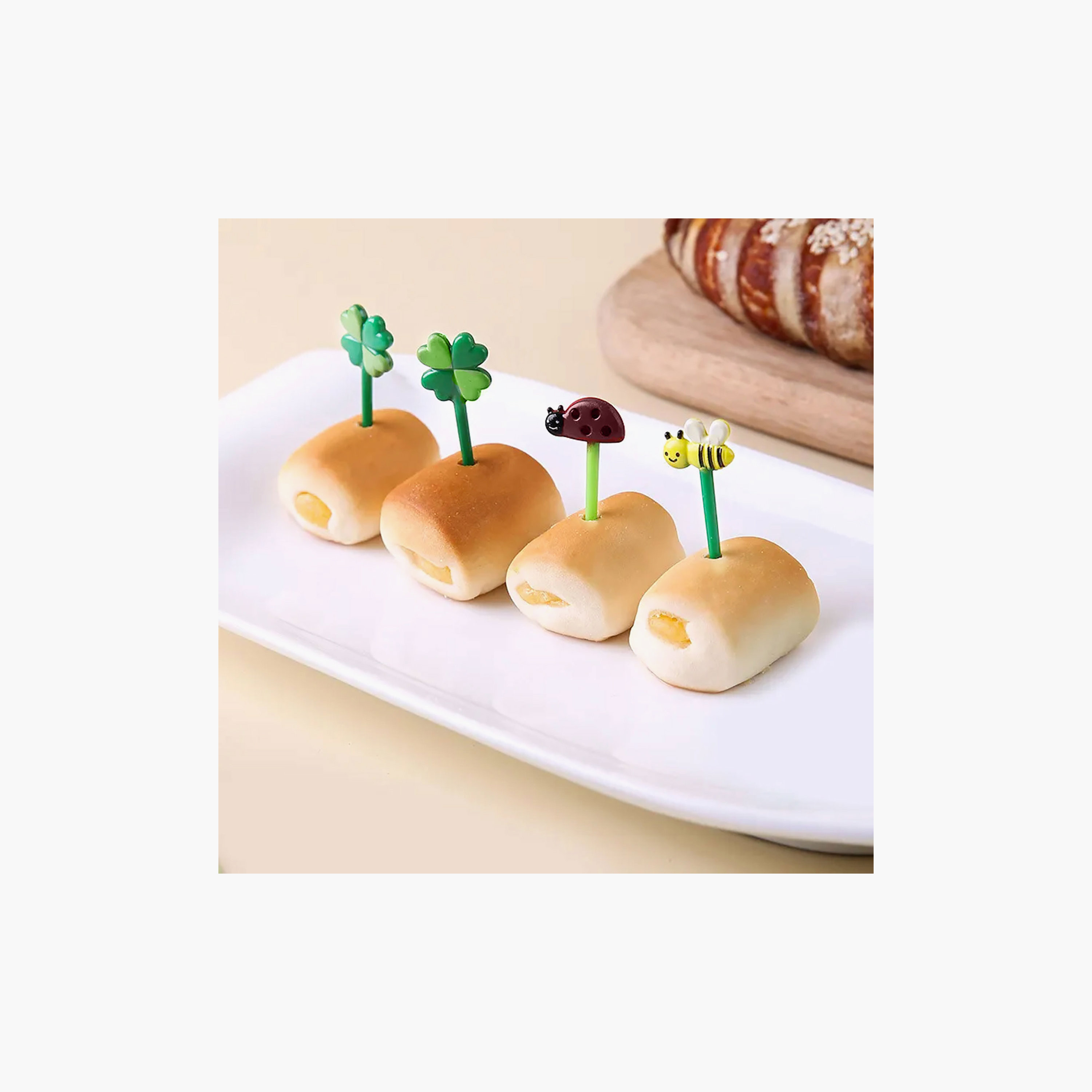 Snack Attack 8-Piece Reusable Spring Theme Food Pickers for Bento Boxes-baby-feeding-mealtimeessentials-image-7