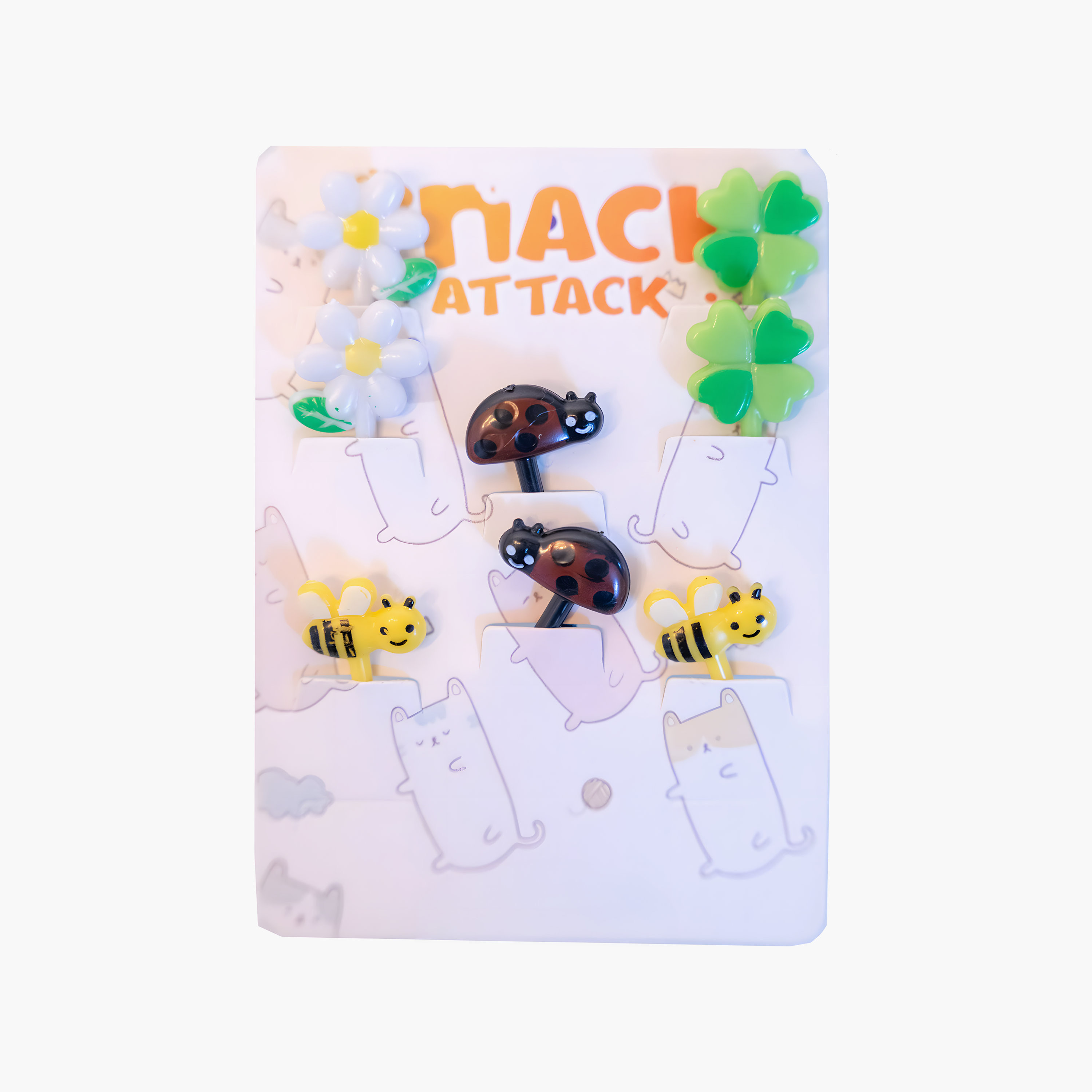 Snack Attack 8-Piece Reusable Spring Theme Food Pickers for Bento Boxes-baby-feeding-mealtimeessentials-image-9