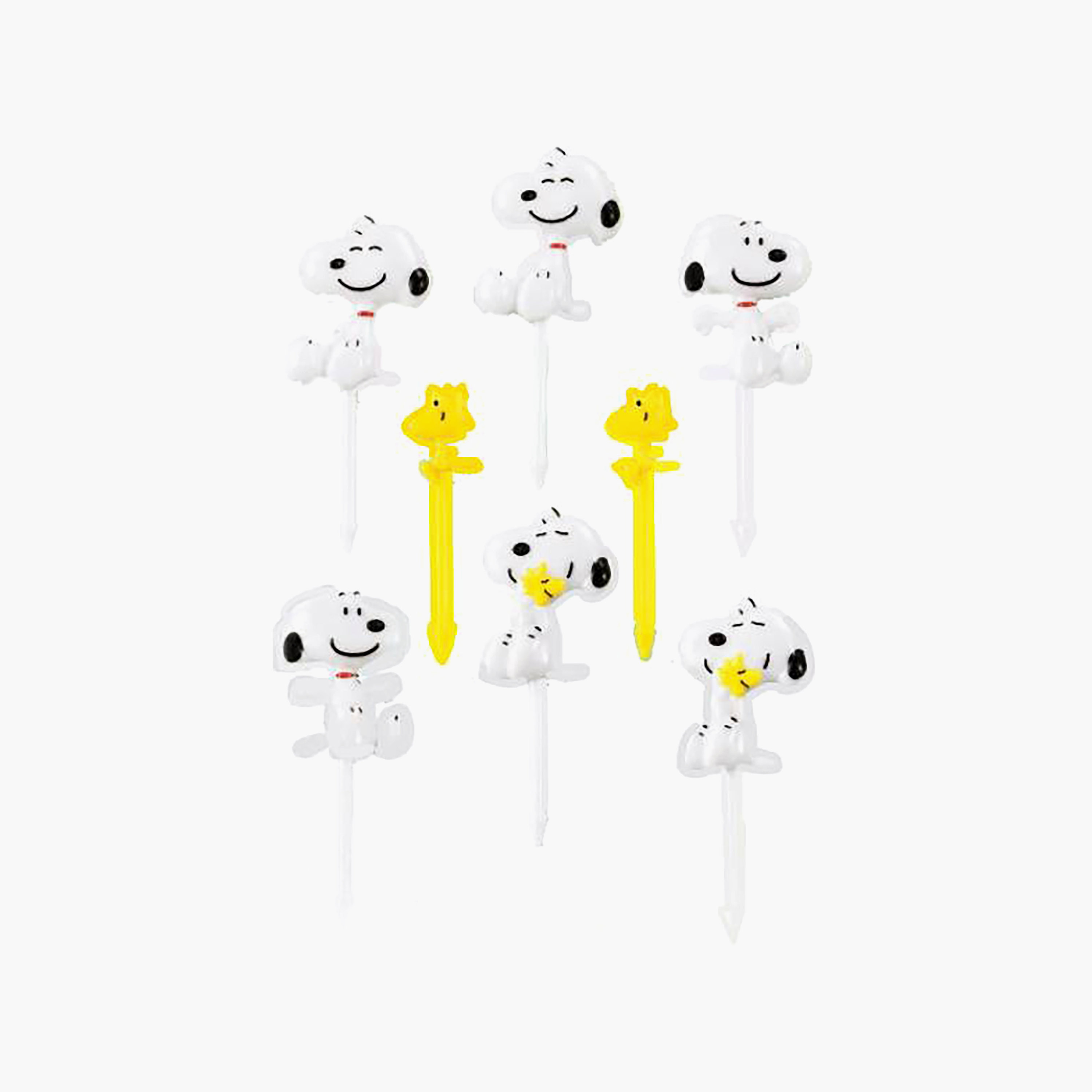Snack Attack 8-Piece Reusable Snoopy & Woodstock Food Pickers-baby-feeding-mealtimeessentials-image-1