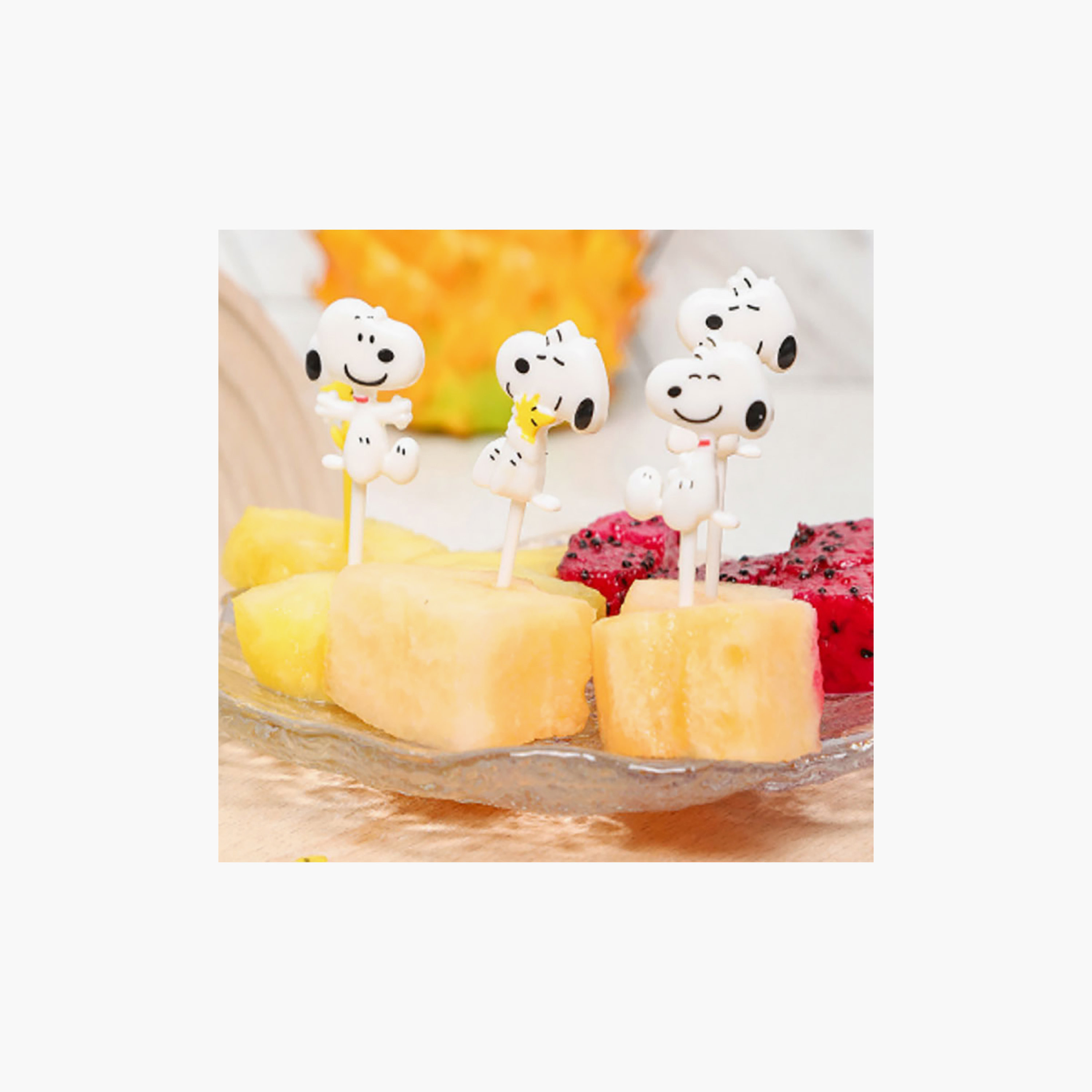 Snack Attack 8-Piece Reusable Snoopy & Woodstock Food Pickers-baby-feeding-mealtimeessentials-image-2